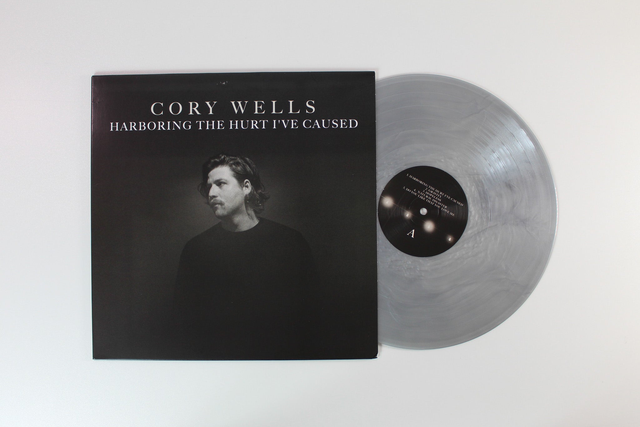 Cory Wells - Harboring The Hurt I've Caused on Pure Noise Silver & Clear Galaxy Vinyl