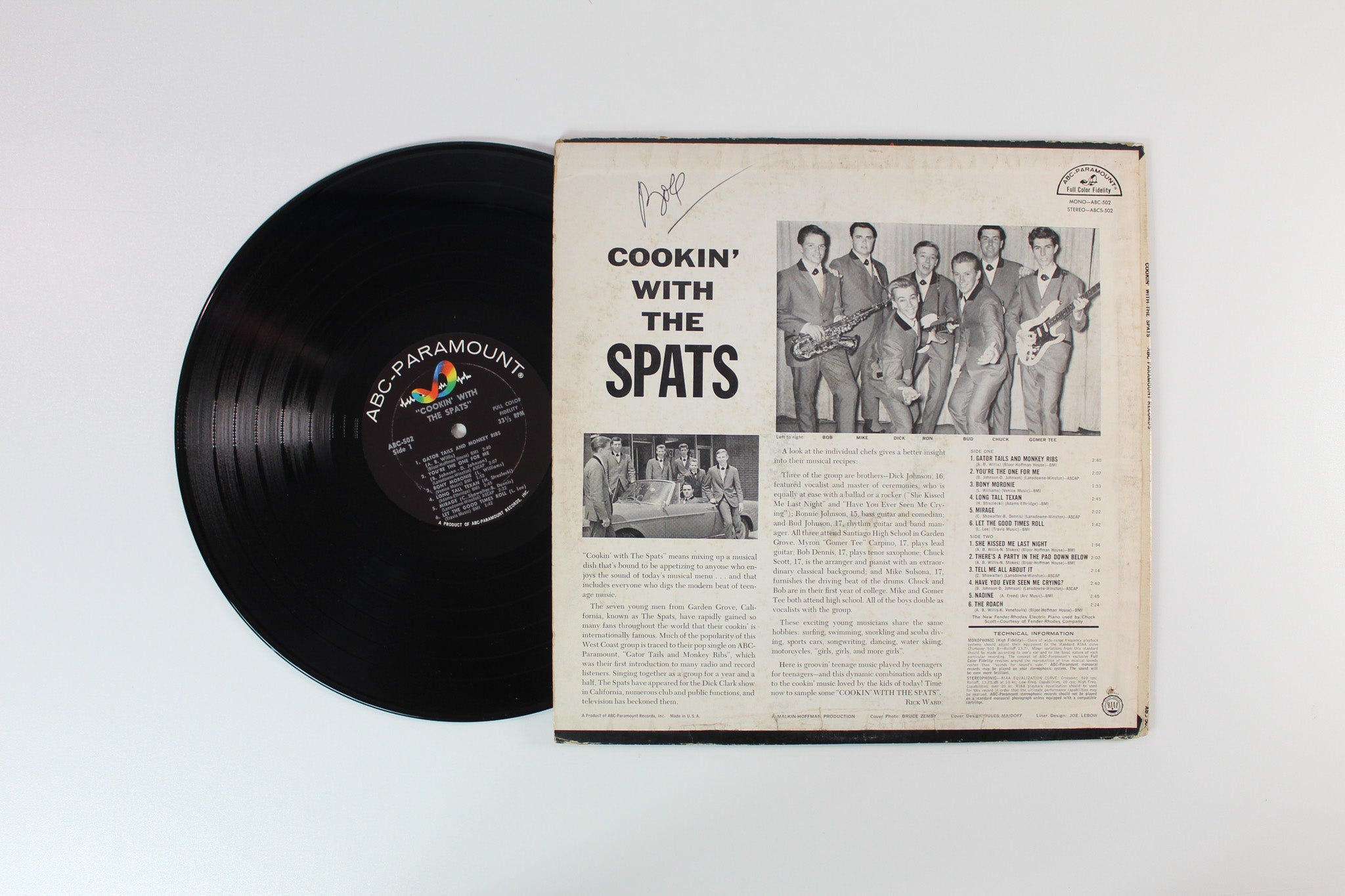 The Spats - Cookin' With The Spats on ABC Paramount Mono