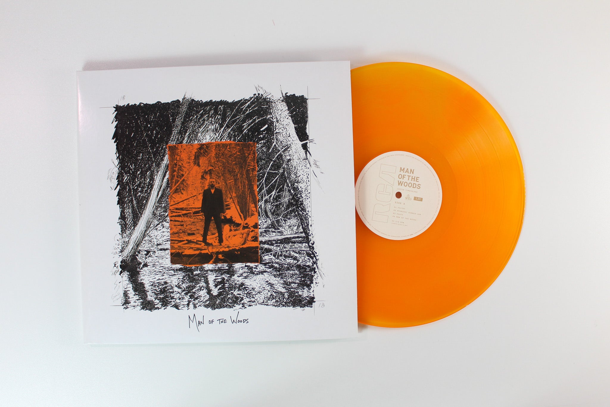 Justin Timberlake - Man Of The Woods on RCA Ltd Orange Translucent