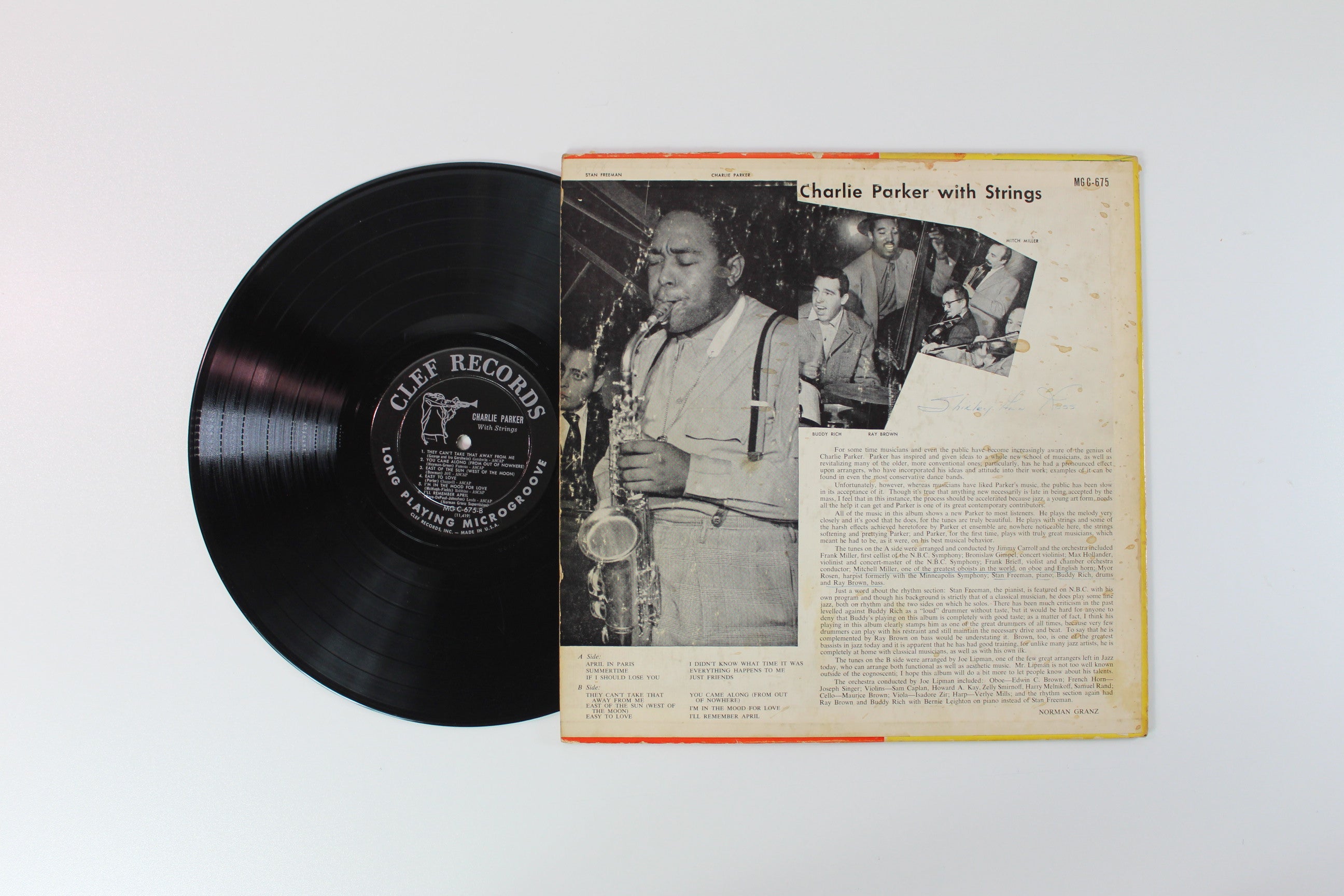 Charlie Parker With Strings - Charlie Parker With Strings on Clef Records