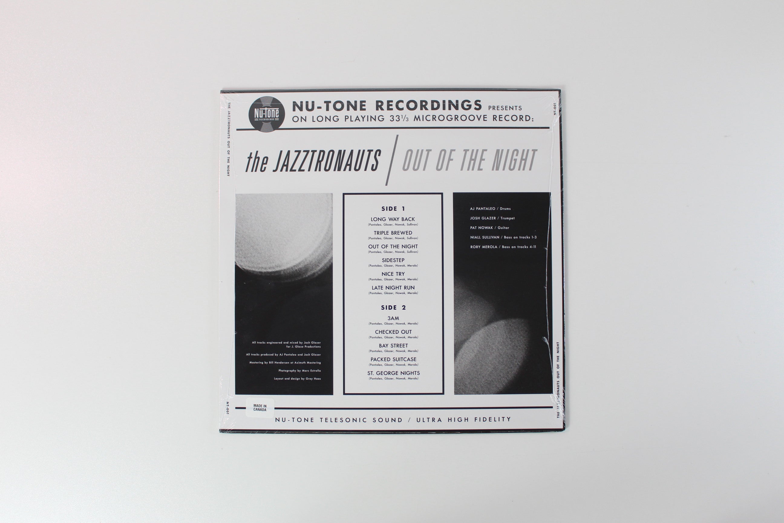 The Jazztronauts - Out Of the Night on Nu Tone Recordings Red Translucent Vinyl Sealed