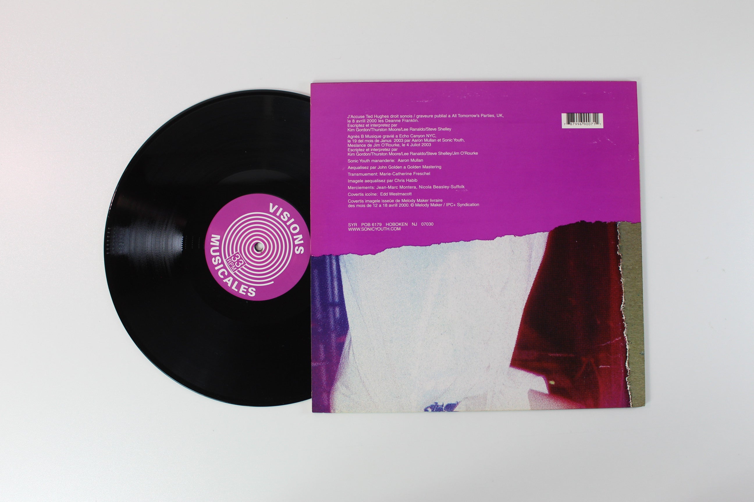 Sonic Youth - J'accuse Ted Hughes / Agnès B Musique on Sonic Youth Records