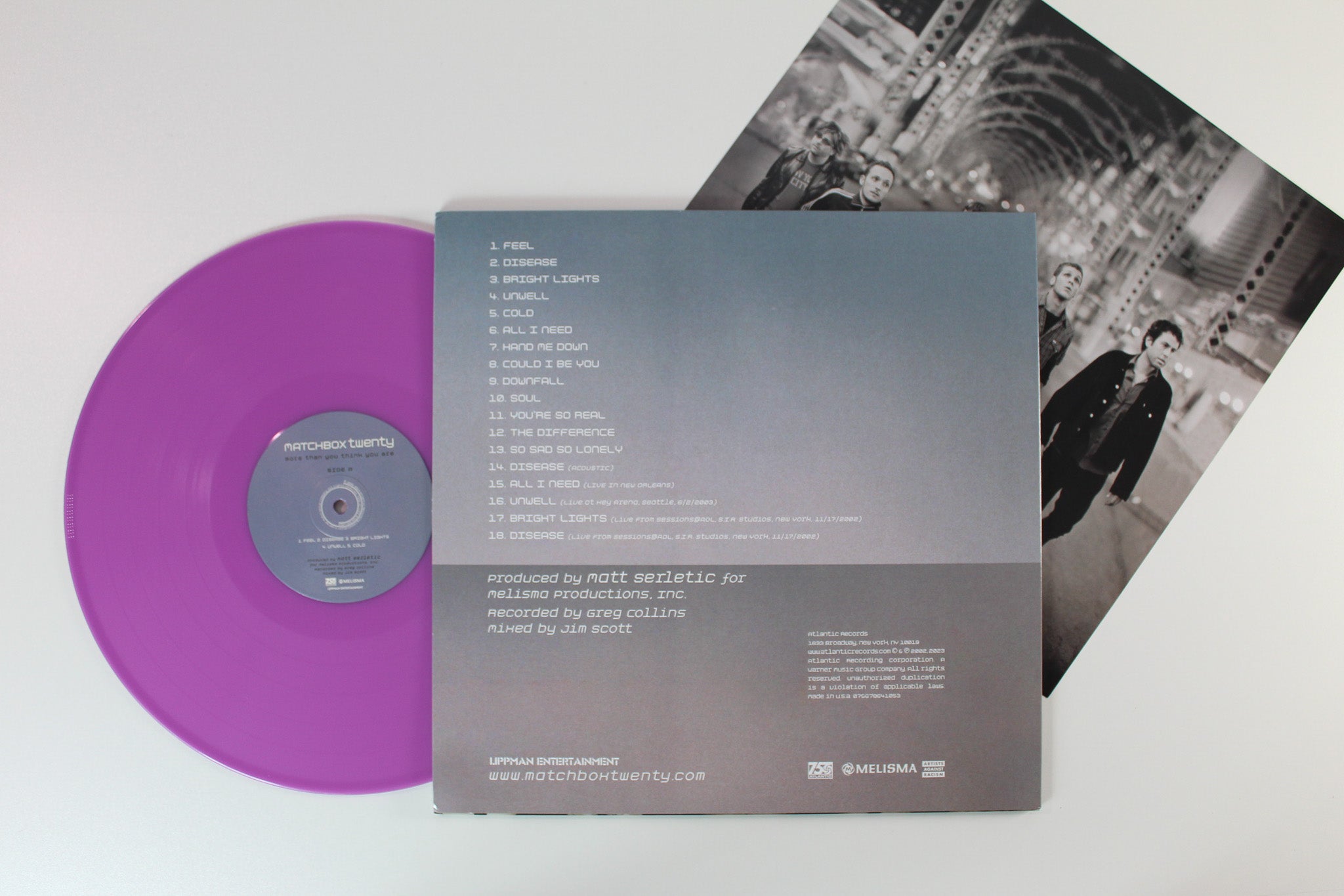 Matchbox Twenty - More Than You Think You Are on Atlantic / Melisman Violet Vinyl