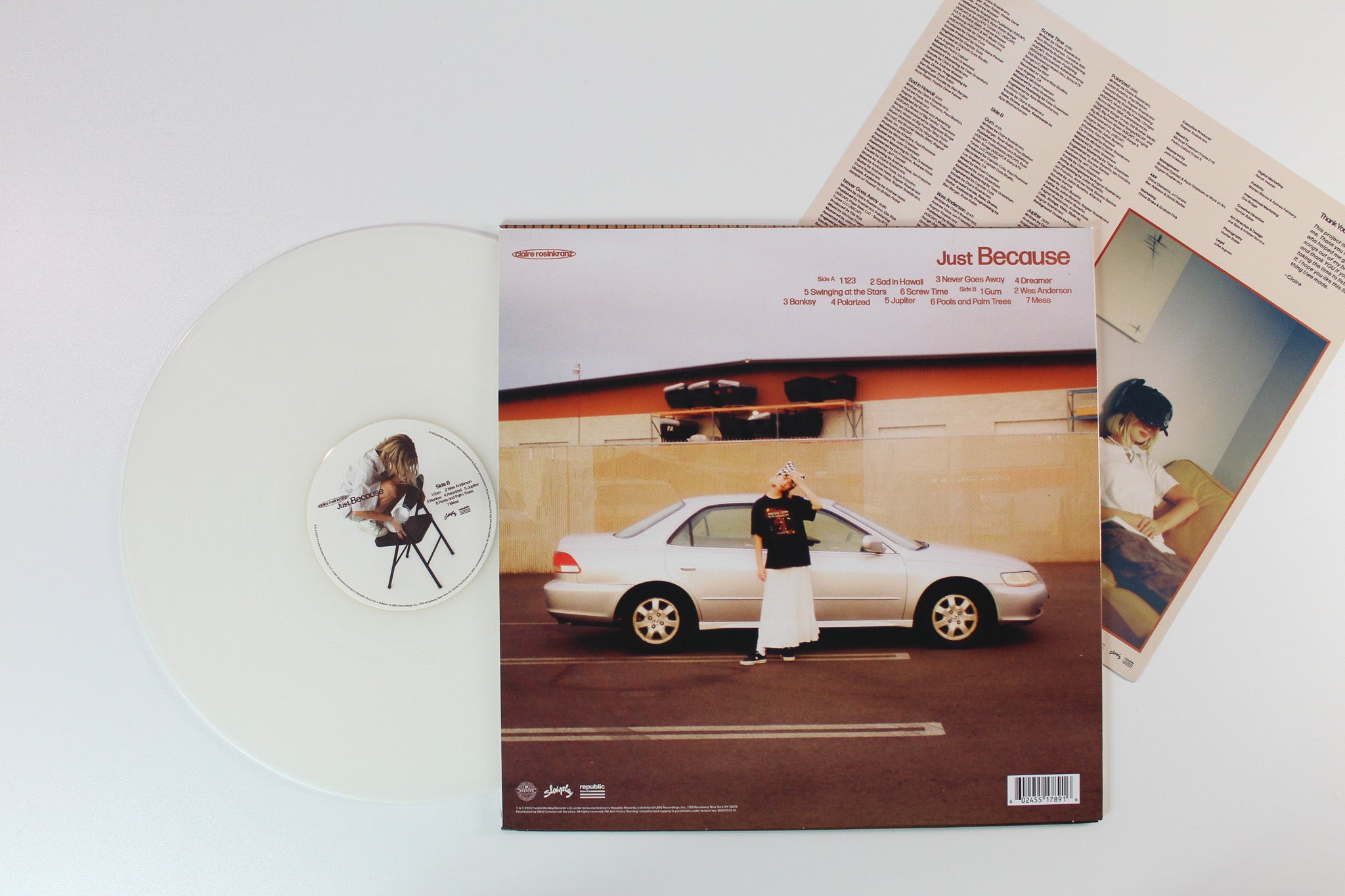Claire Rosinkranz - Just Because on Purple Monkey Milky Clear Vinyl