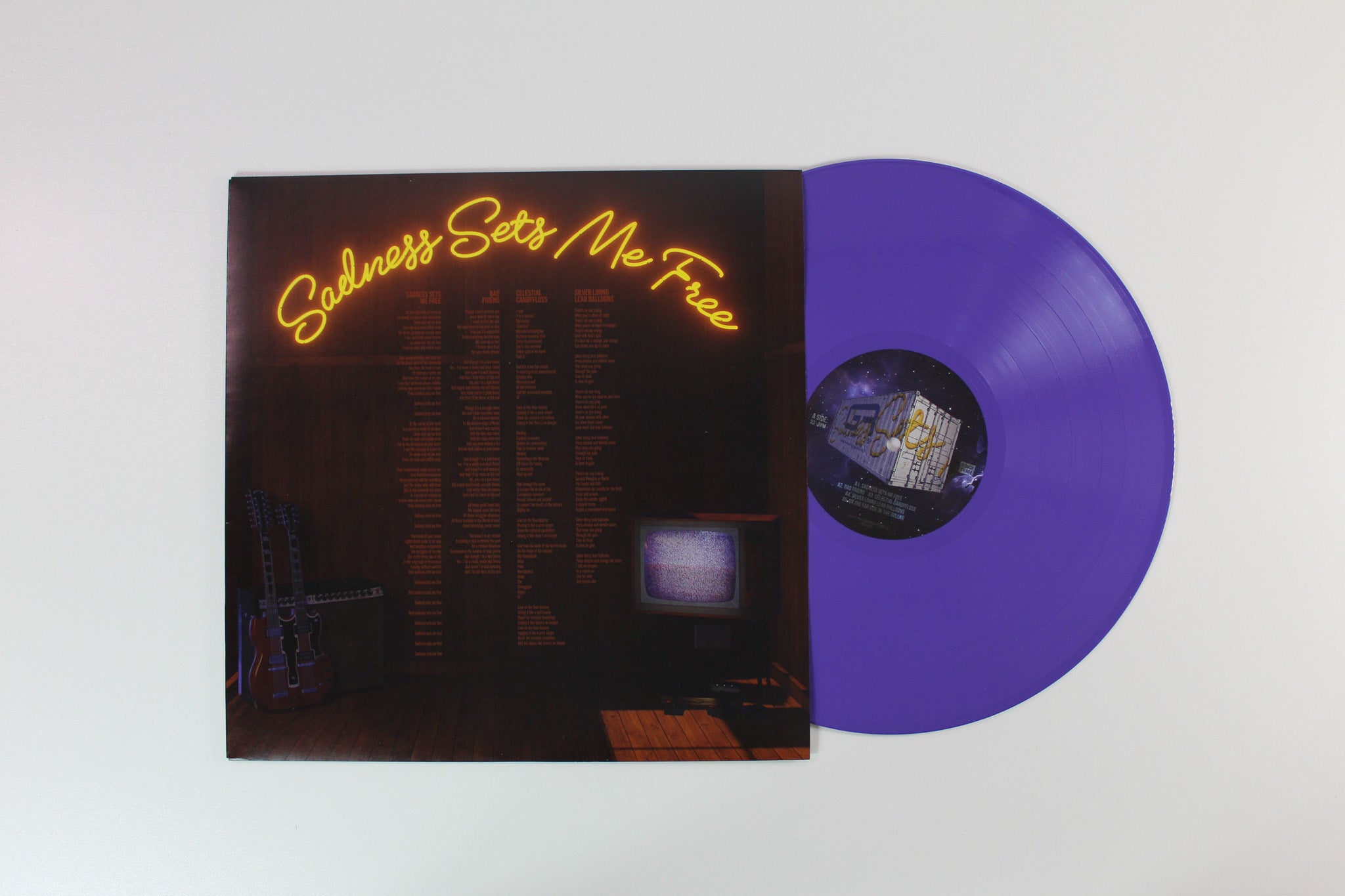 Gruff Rhys - Sadness Sets Me Free on Rough Trade Purple Vinyl