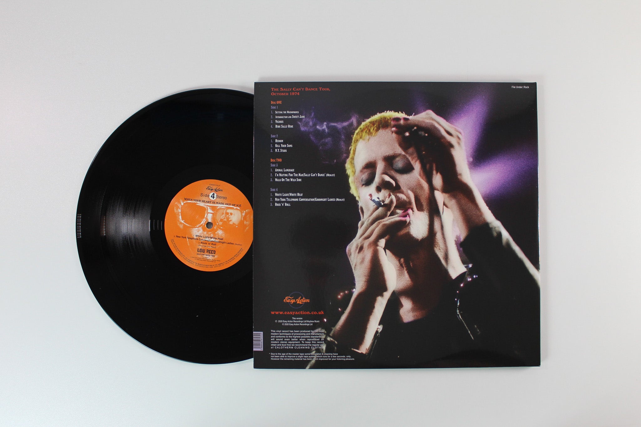Lou Reed - When Your Heart Is Made Out Of Ice on Easy Action Reissue