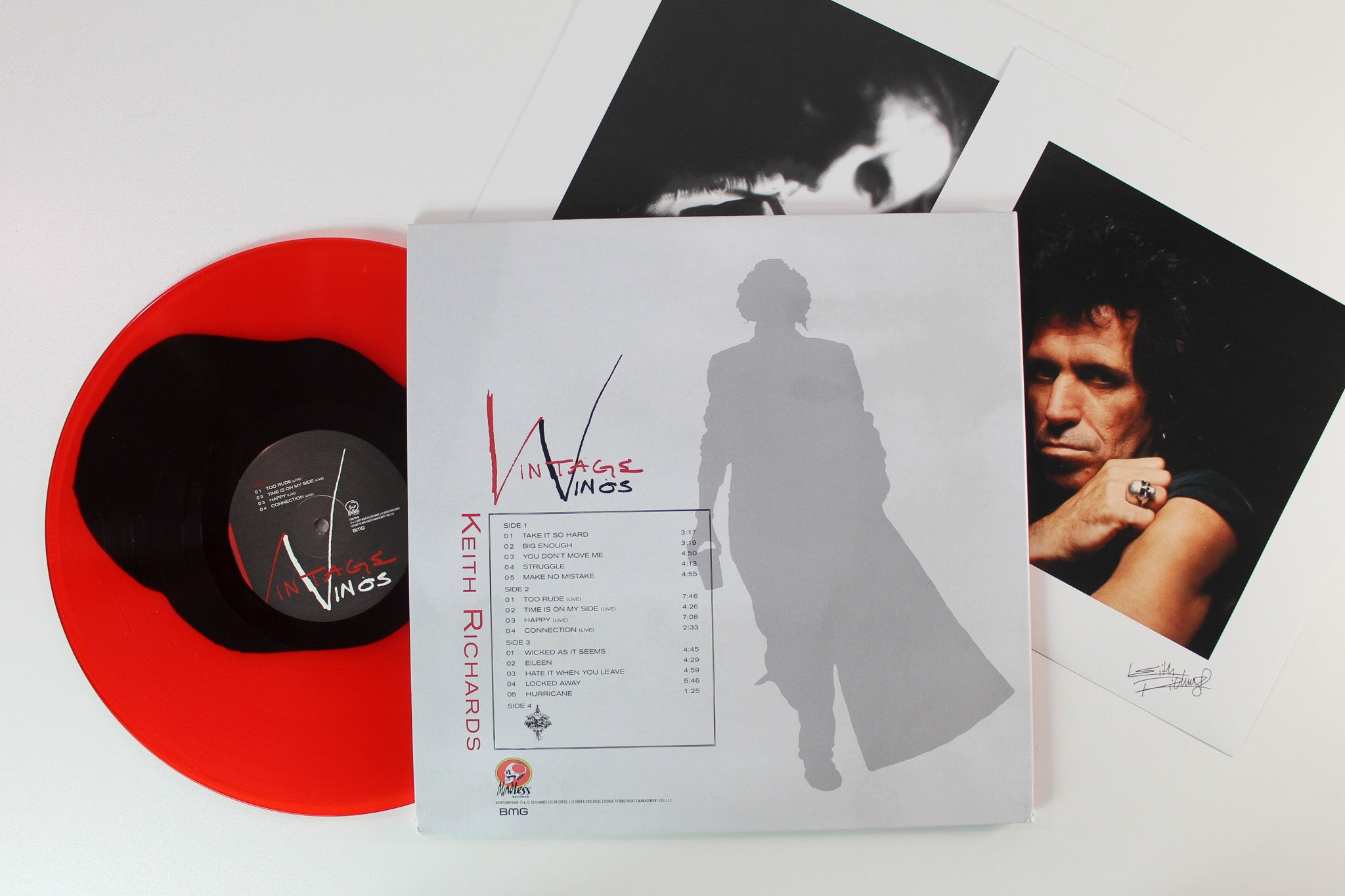 Keith Richards - Vintage Vinos on Mindless RSD 2023 Ltd Red With Black Blob Vinyl