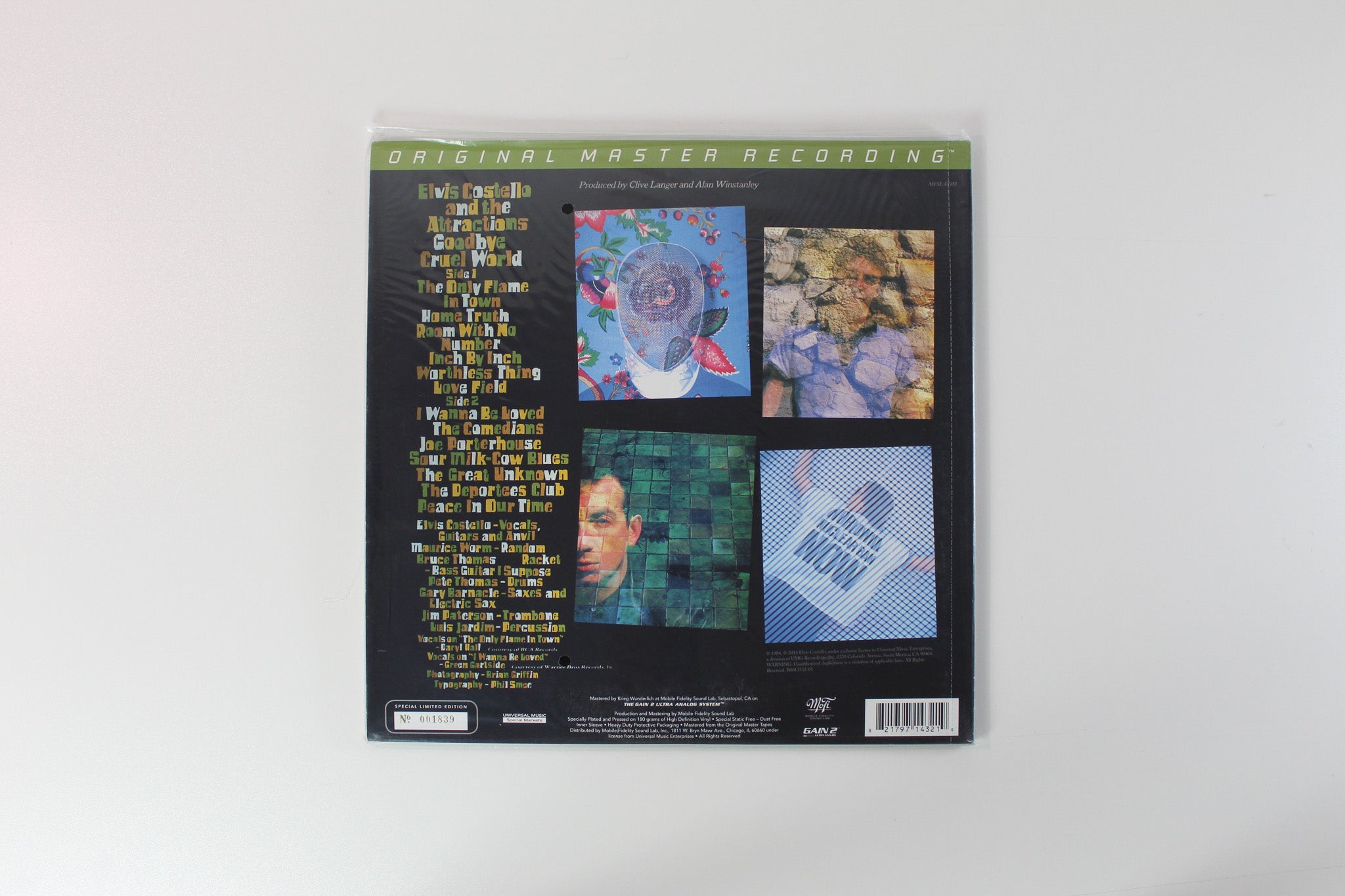 Elvis Costello & The Attractions - Goodbye Cruel World on Mobile Fidelity Sound Lab Ltd Numbered Reissue Sealed