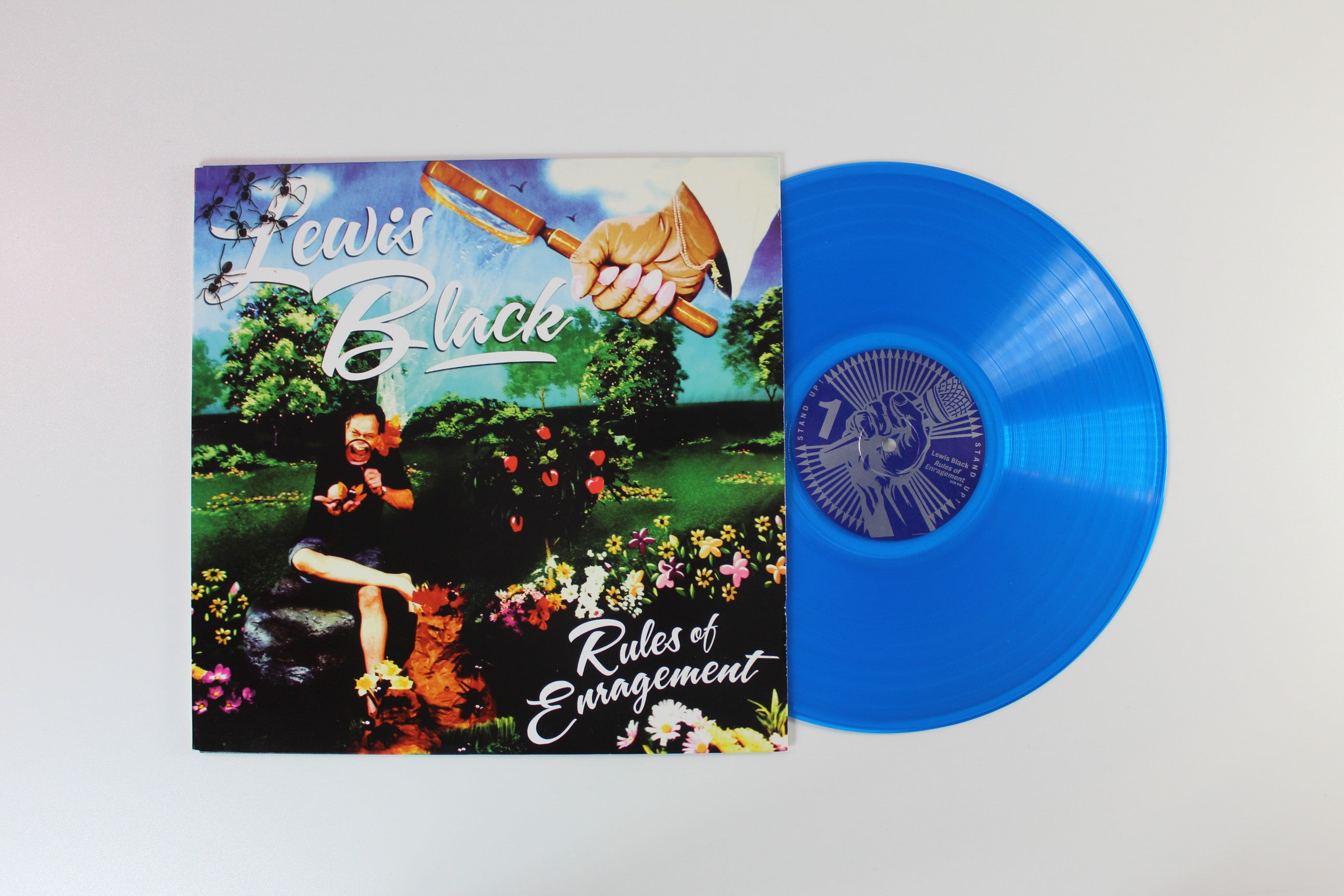 Lewis Black - Rules Of Enragement on Stand Up Records Blue Vinyl