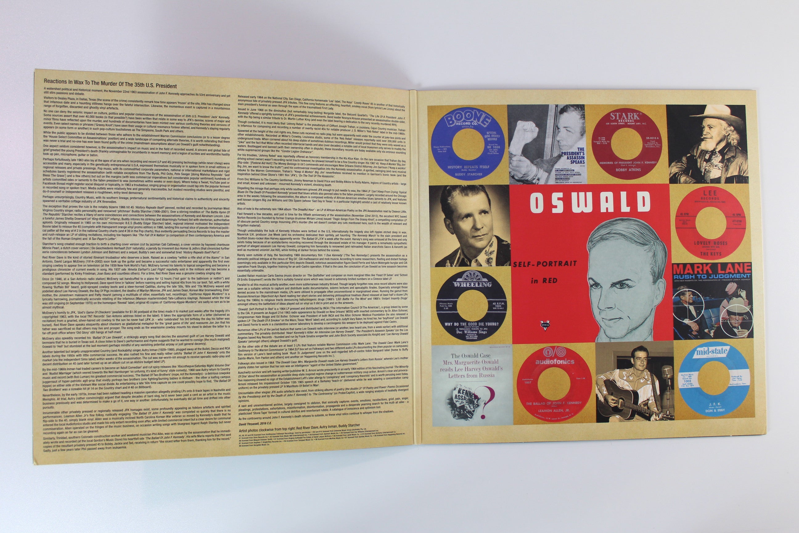 Various - The Ballad Of JFK: A Musical History Of The John F. Kennedy Assassination (1963-1968) on Iron Mountain Red Vinyl Spoken Word and Music