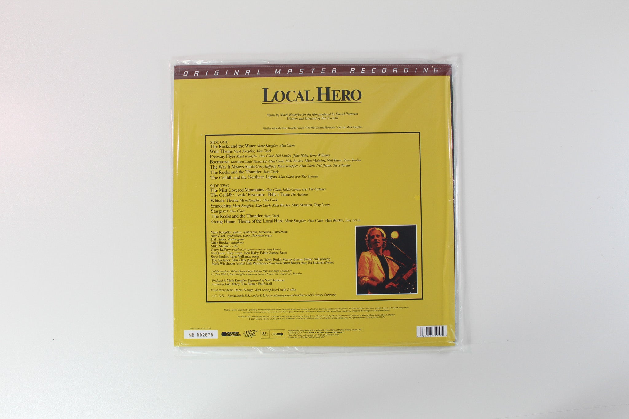 Mark Knopfler - Local Hero on Mobile Fidelity Sound Lab Ltd Numbered Reissue Sealed