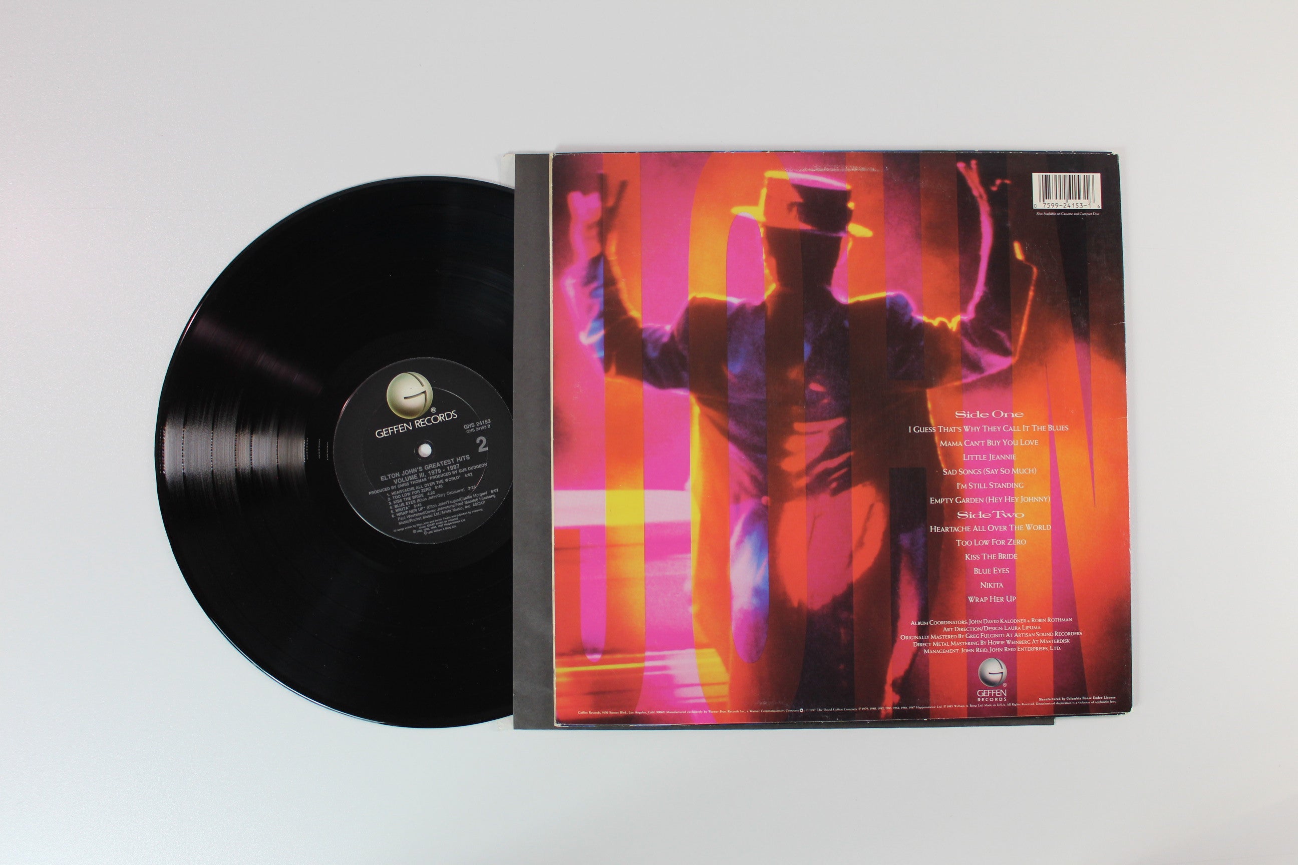 Elton John - Greatest Hits Volume III 1979-1987 on Geffen