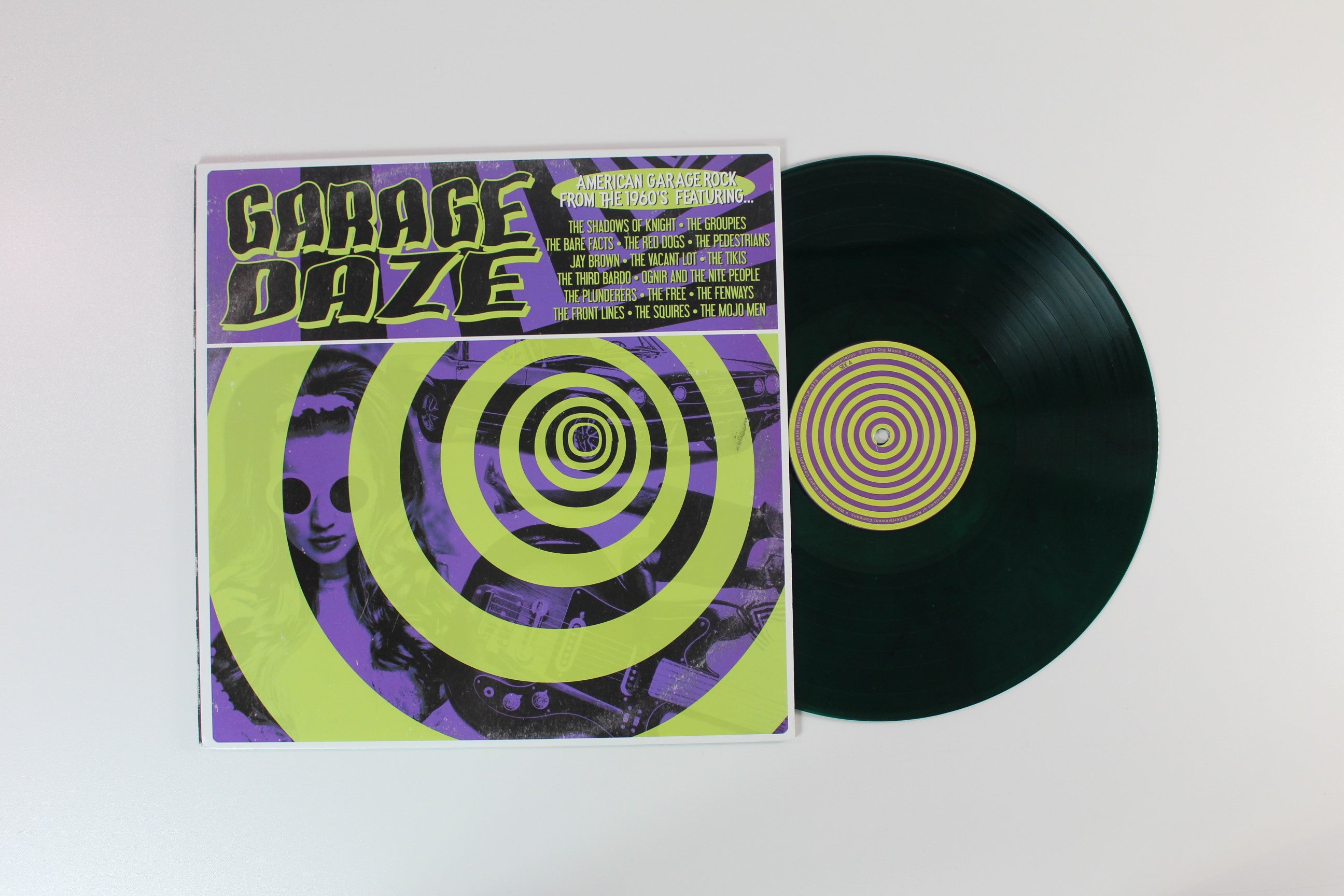 Various - Garage Daze: American Garage Rock from the 1960's on ORG Rhino Custom RSD BF 2017 Ltd Green & Black Swirl