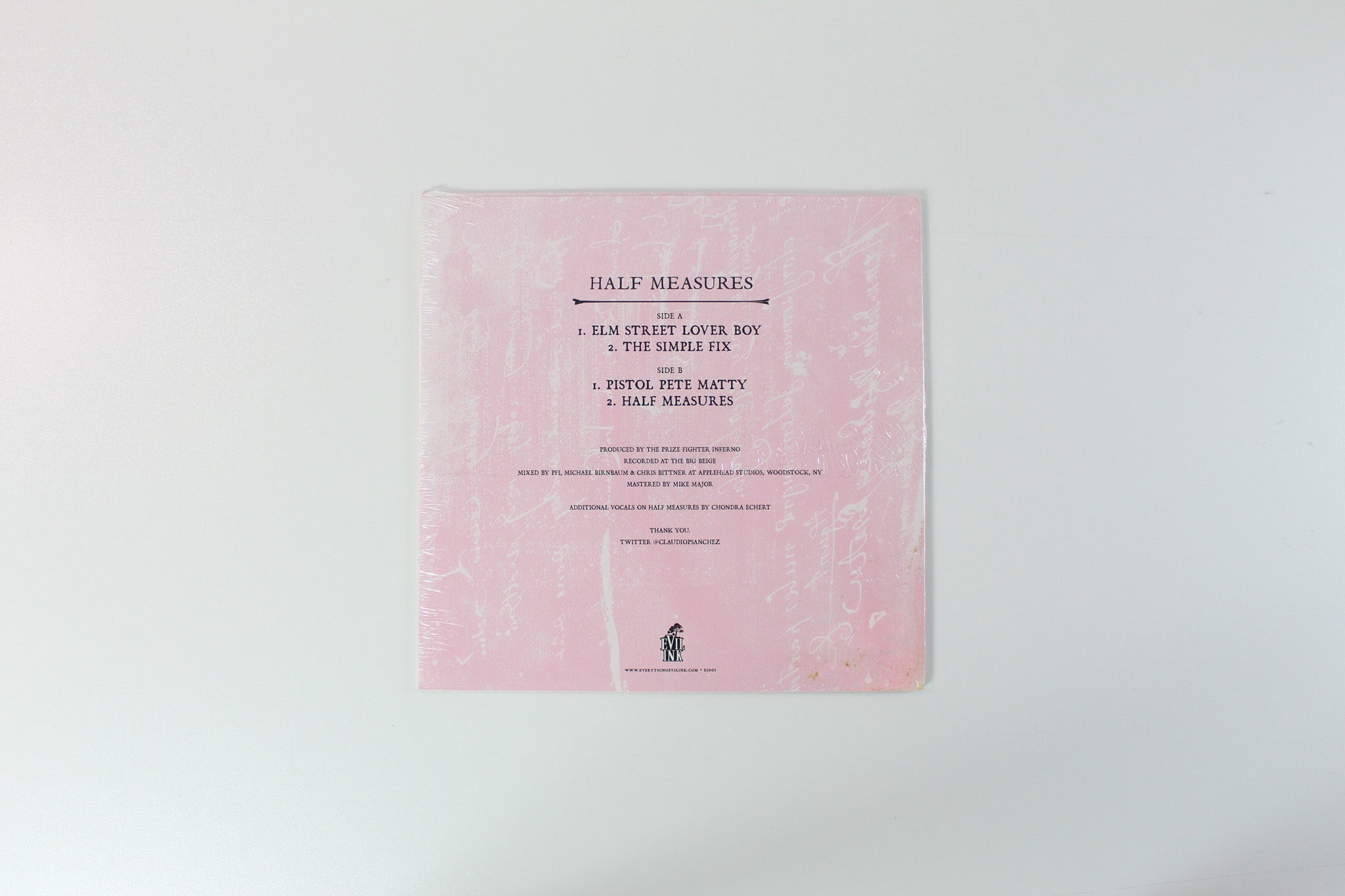 The Prize Fighter Inferno - Half Measures on Evil Ink Ltd Pink Vinyl 10" EP Sealed