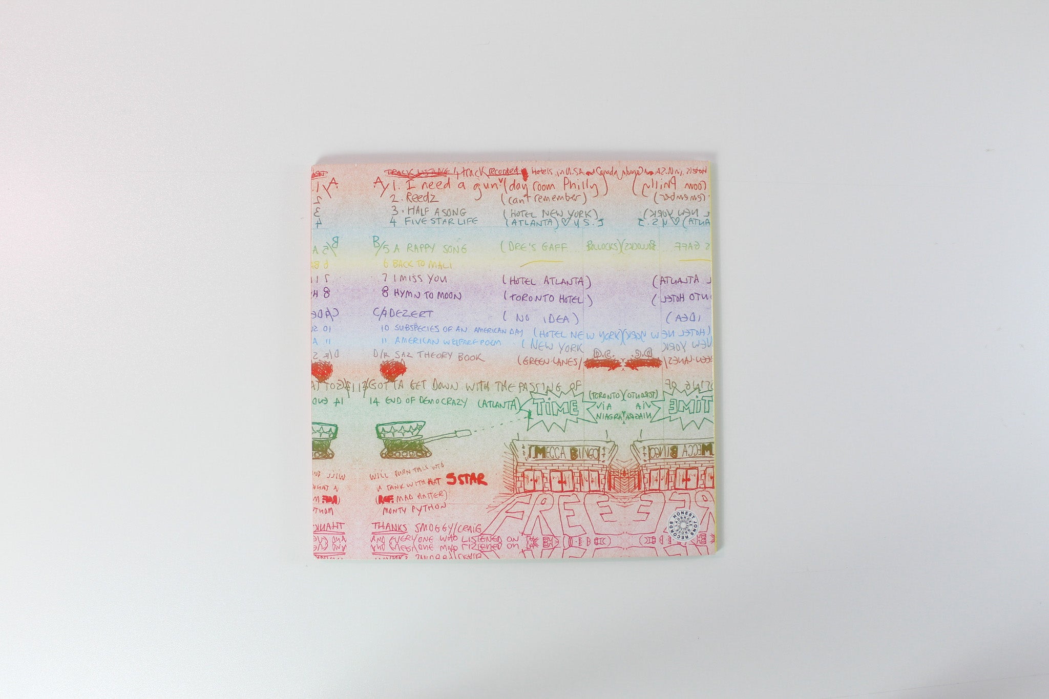 Damon Albarn - Democrazy on Honest Jon's Records Ltd White Vinyl / Picture Disc 10"