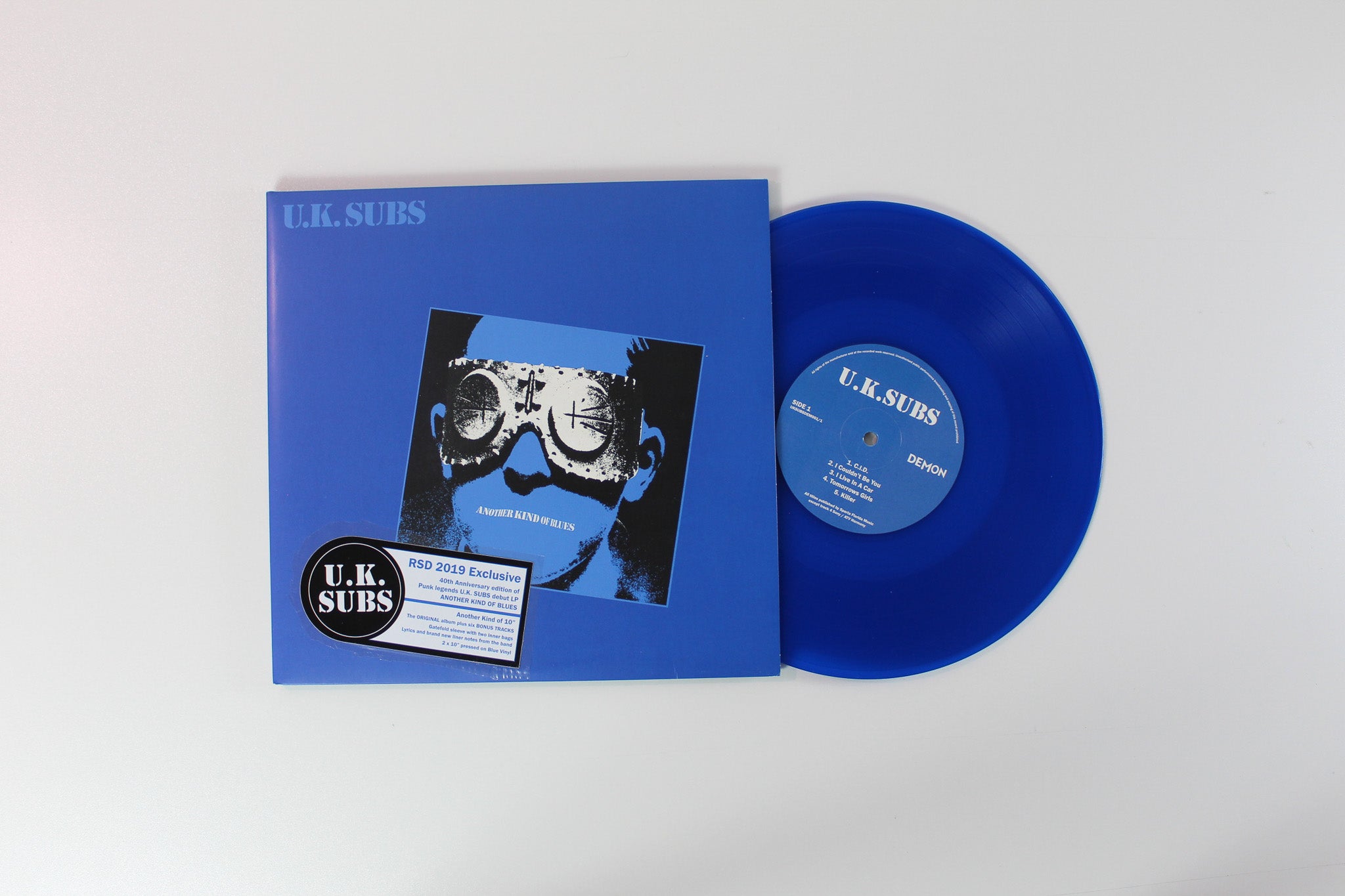 UK Subs - Another Kind Of Blues on Demon RSD 2019 Ltd Blue Vinyl 10" Reissue