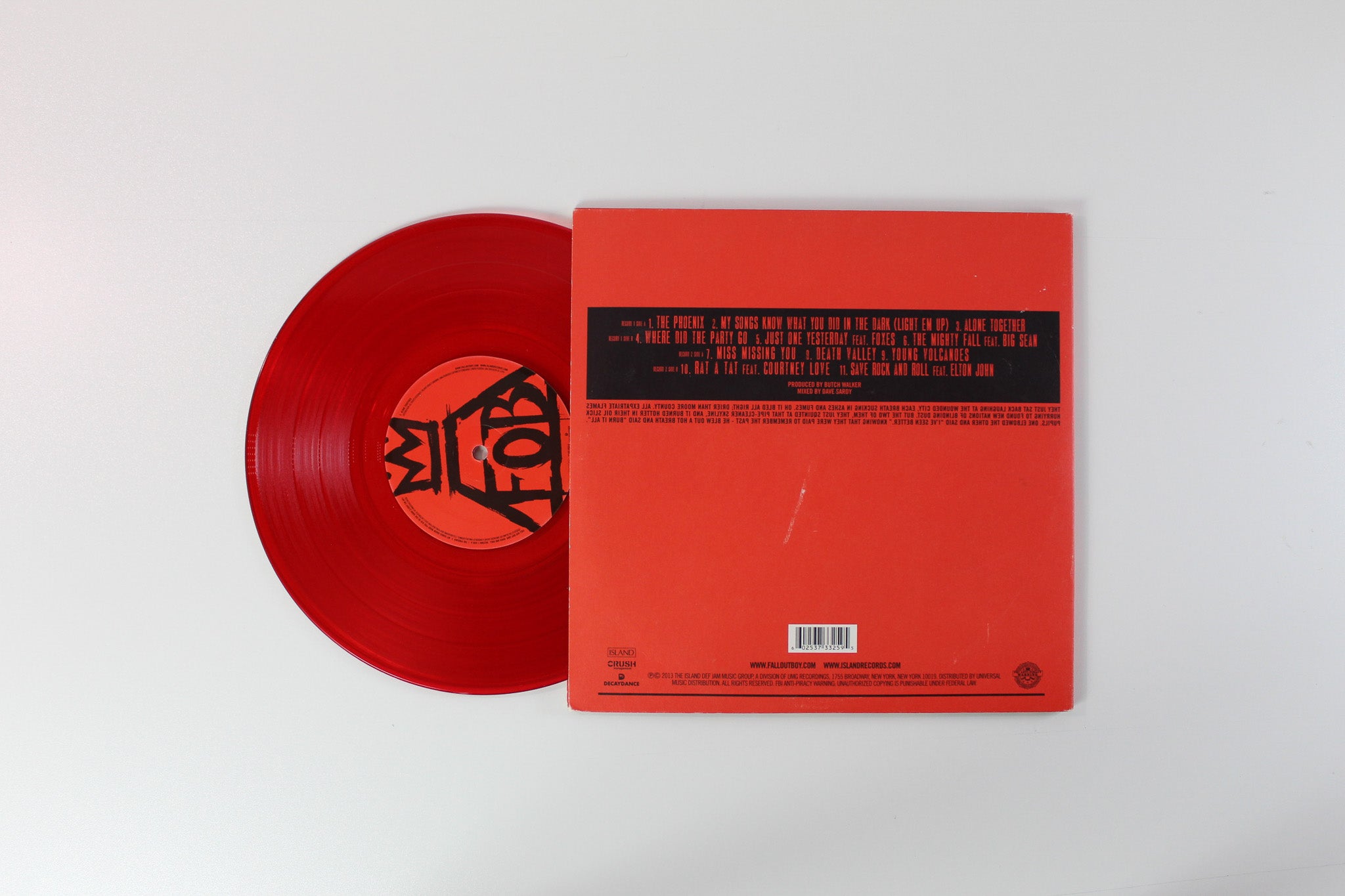 Fall Out Boy - Save Rock And Roll on Crush Decaydance 2 X 10" Red Clear Vinyl