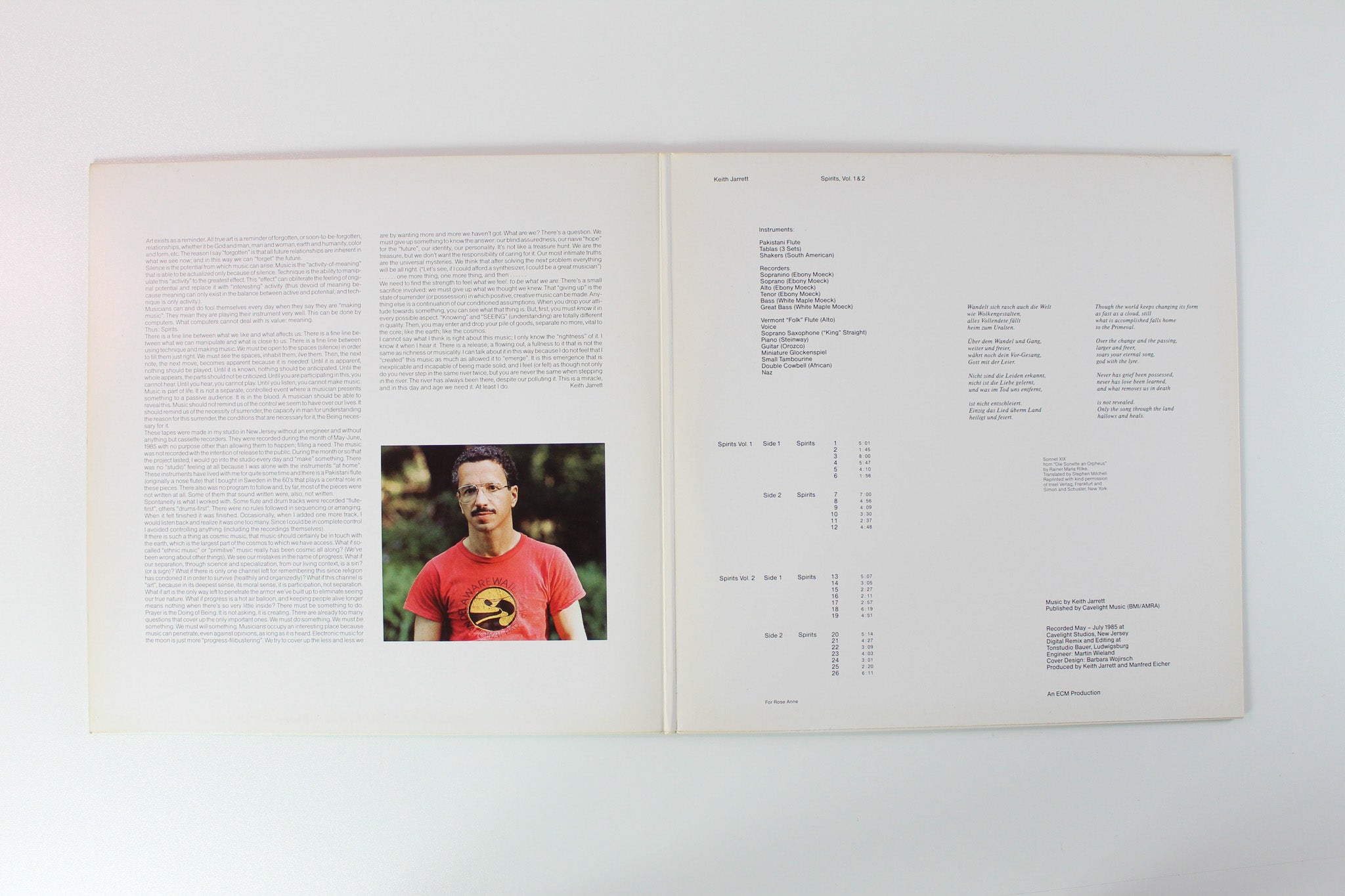 Keith Jarrett - Spirits on ECM Records