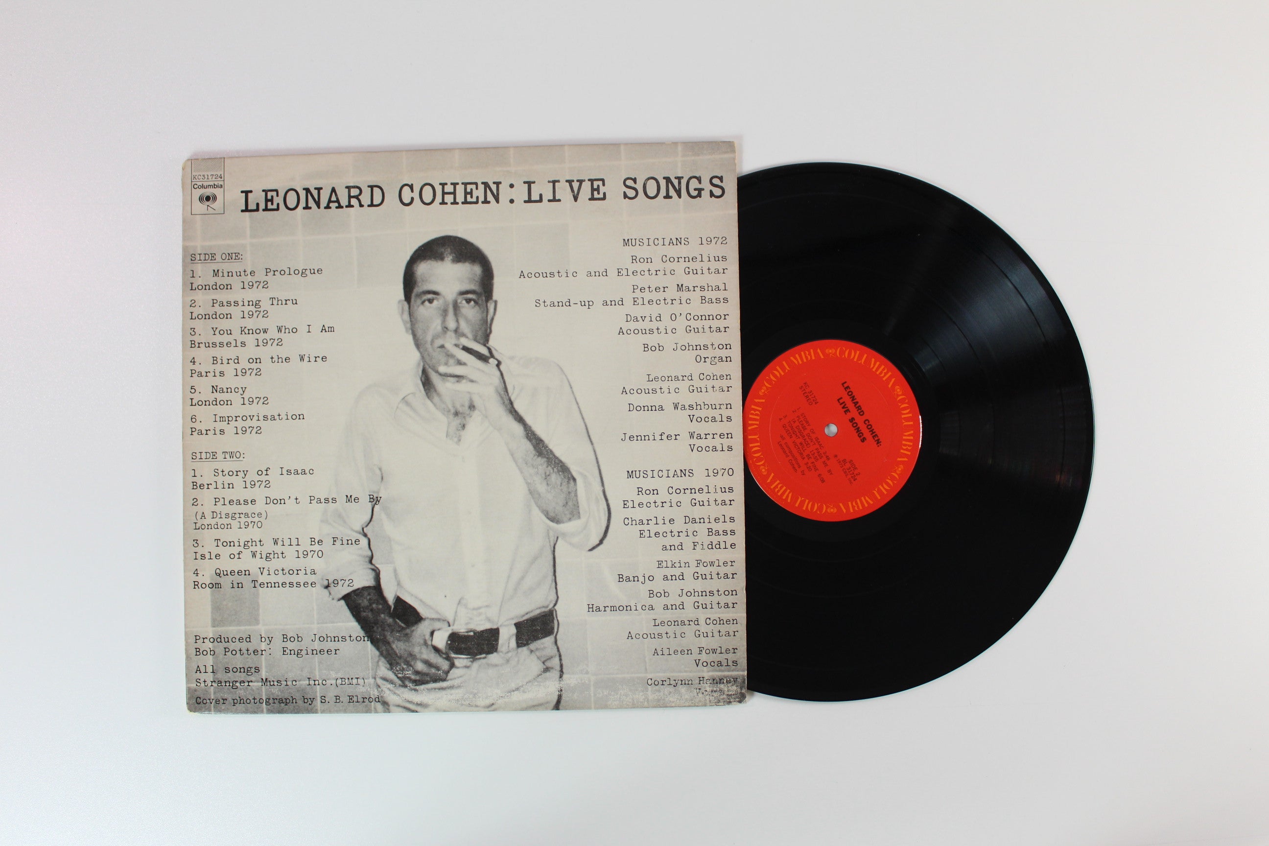 Leonard Cohen - Live Songs on Columbia