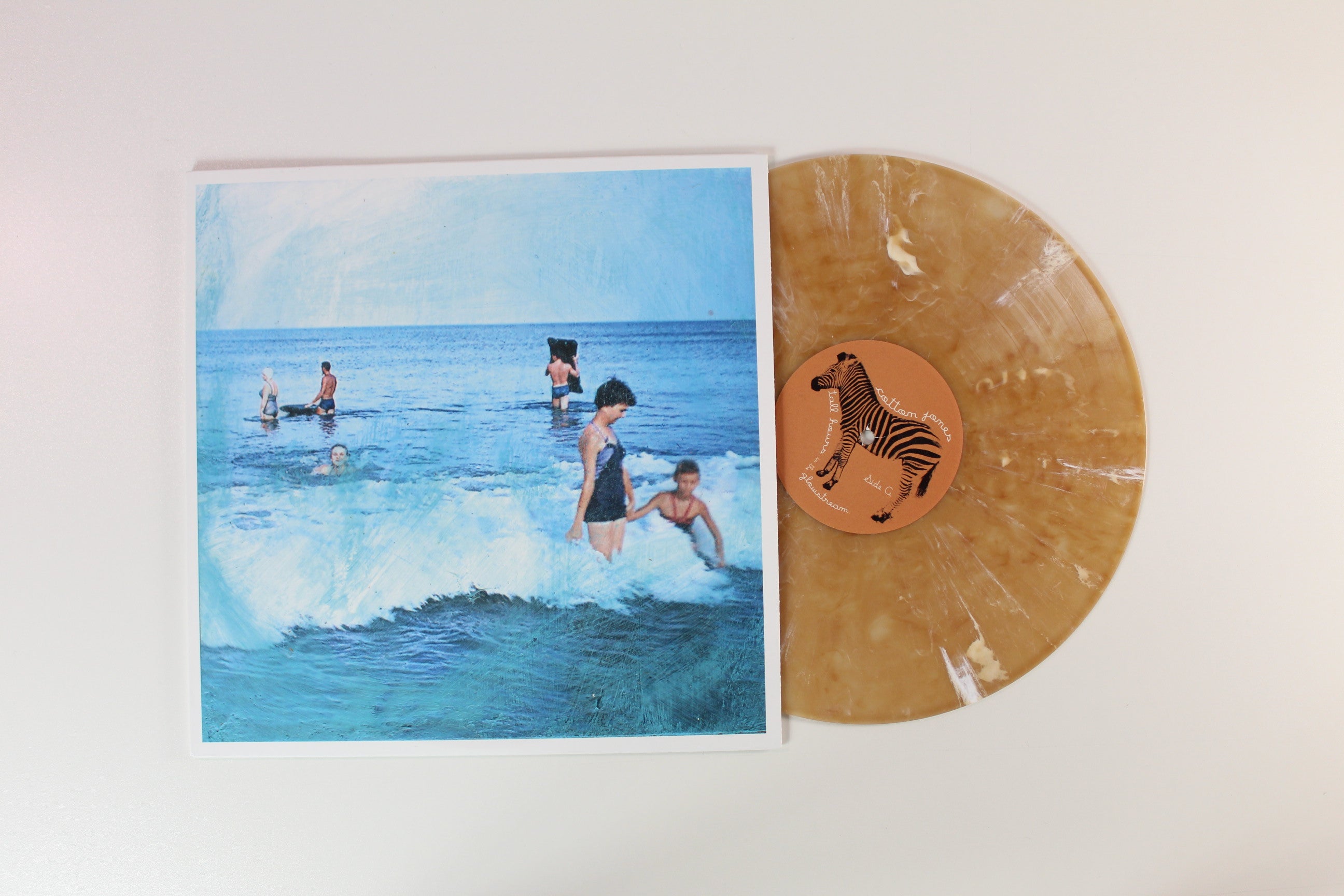 Cotton Jones - Tall Hours In The Glowstream on Suicide Squeeze Opaque Peach Swirl Vinyl