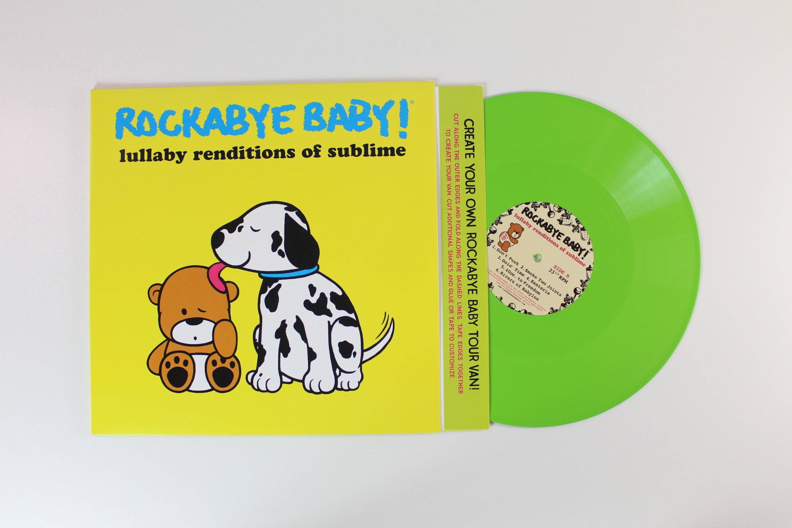Andrew Bissell - Rockabye Baby! - Lullaby Renditions of Sublime on Rockabye Baby Lime Vinyl