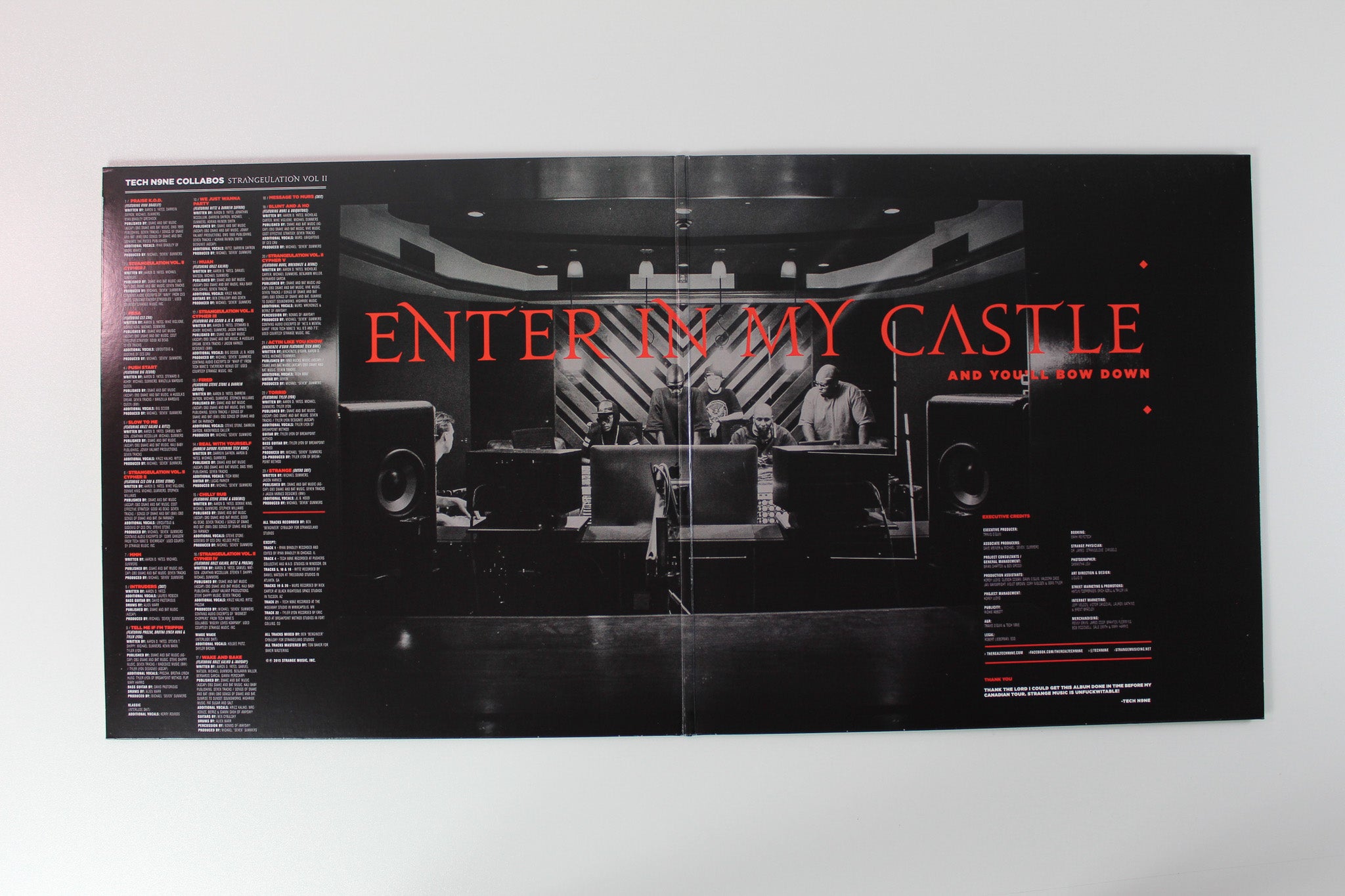 Tech N9ne - Tech N9ne Collabos - Strangeulation Vol. II Red Vinyl on Strange Music