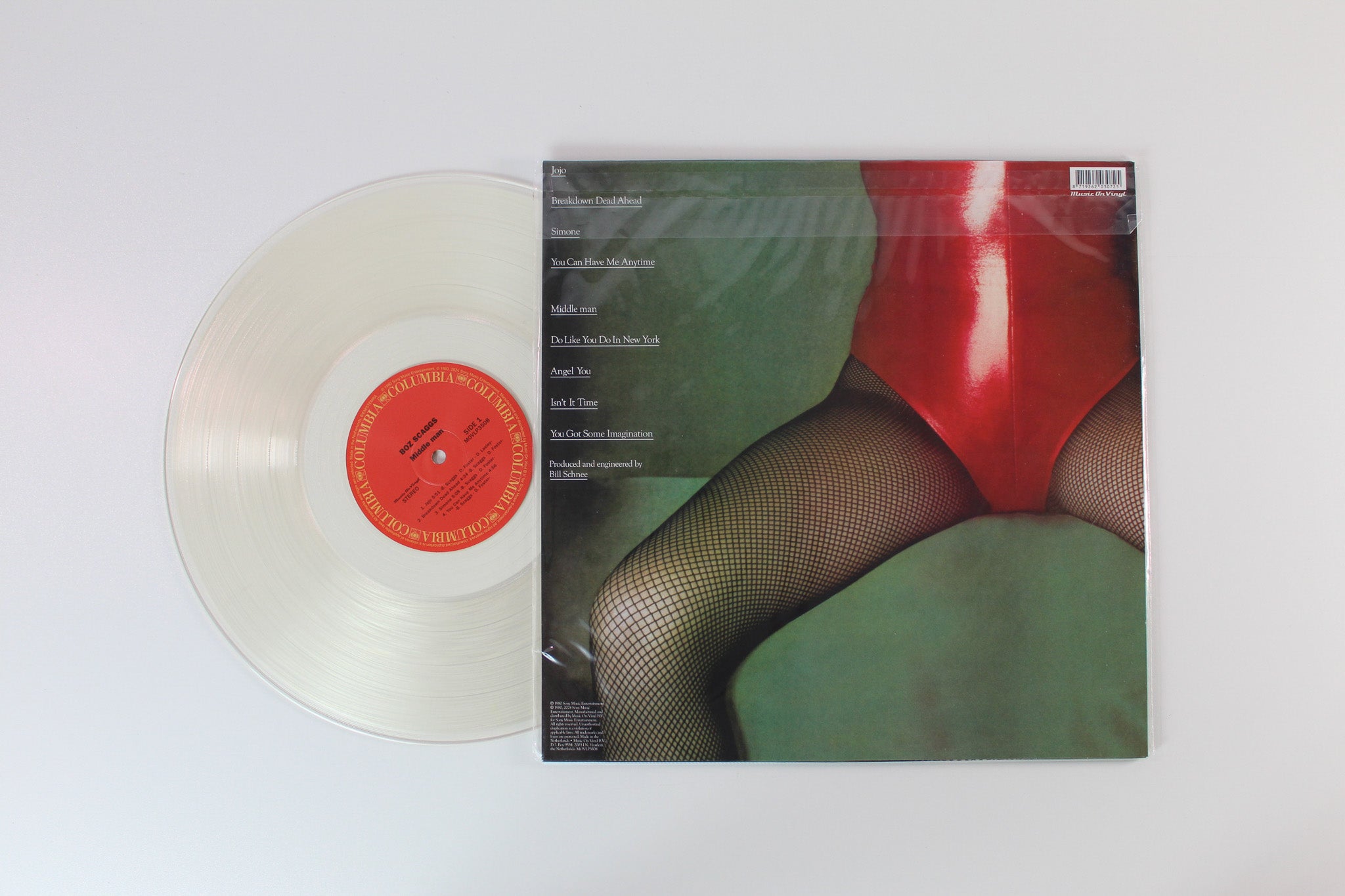 Boz Scaggs - Middle Man on Columbia Music on Vinyl Ltd Crystal Clear 180 Gram Vinyl Reissue