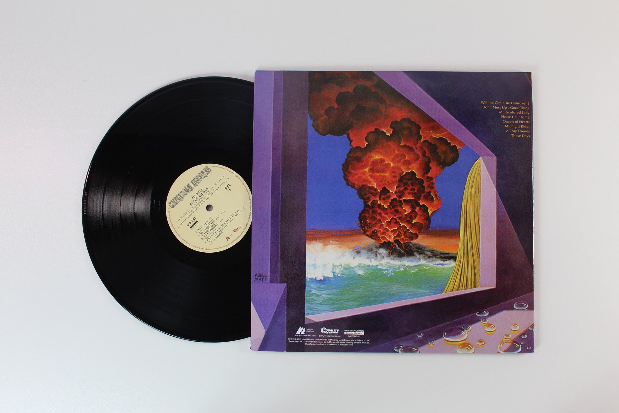 Gregg Allman - Laid Back on Capricorn Analogue Productions 200 Gram Reissue