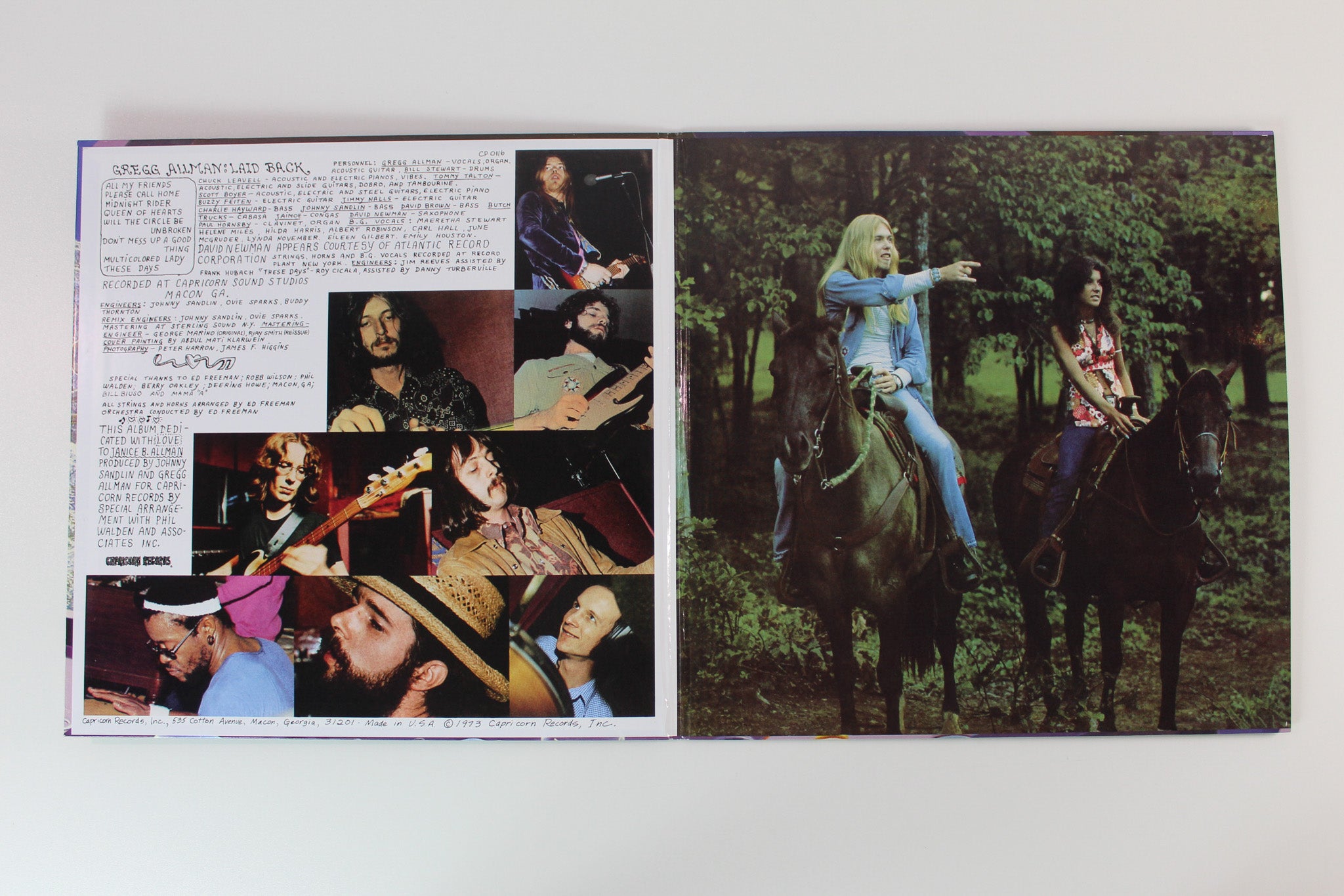 Gregg Allman - Laid Back on Capricorn Analogue Productions 200 Gram Reissue