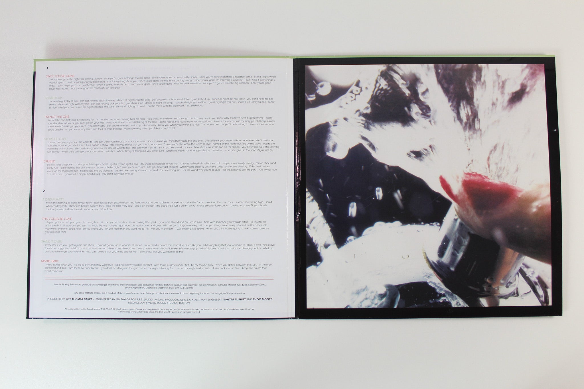 The Cars - Shake It Up on Mobile Fidelity Sound Lab Ltd Numbered 180 Gram Reissue