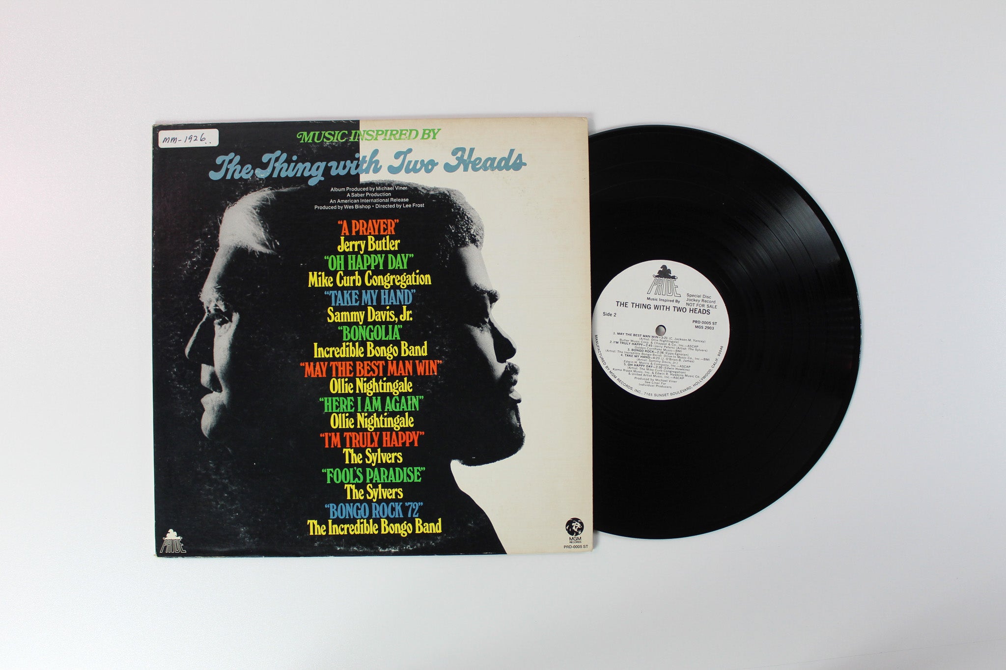 Various - The Thing With Two Heads (Music Inspired By) Promo on Pride/MGM Records