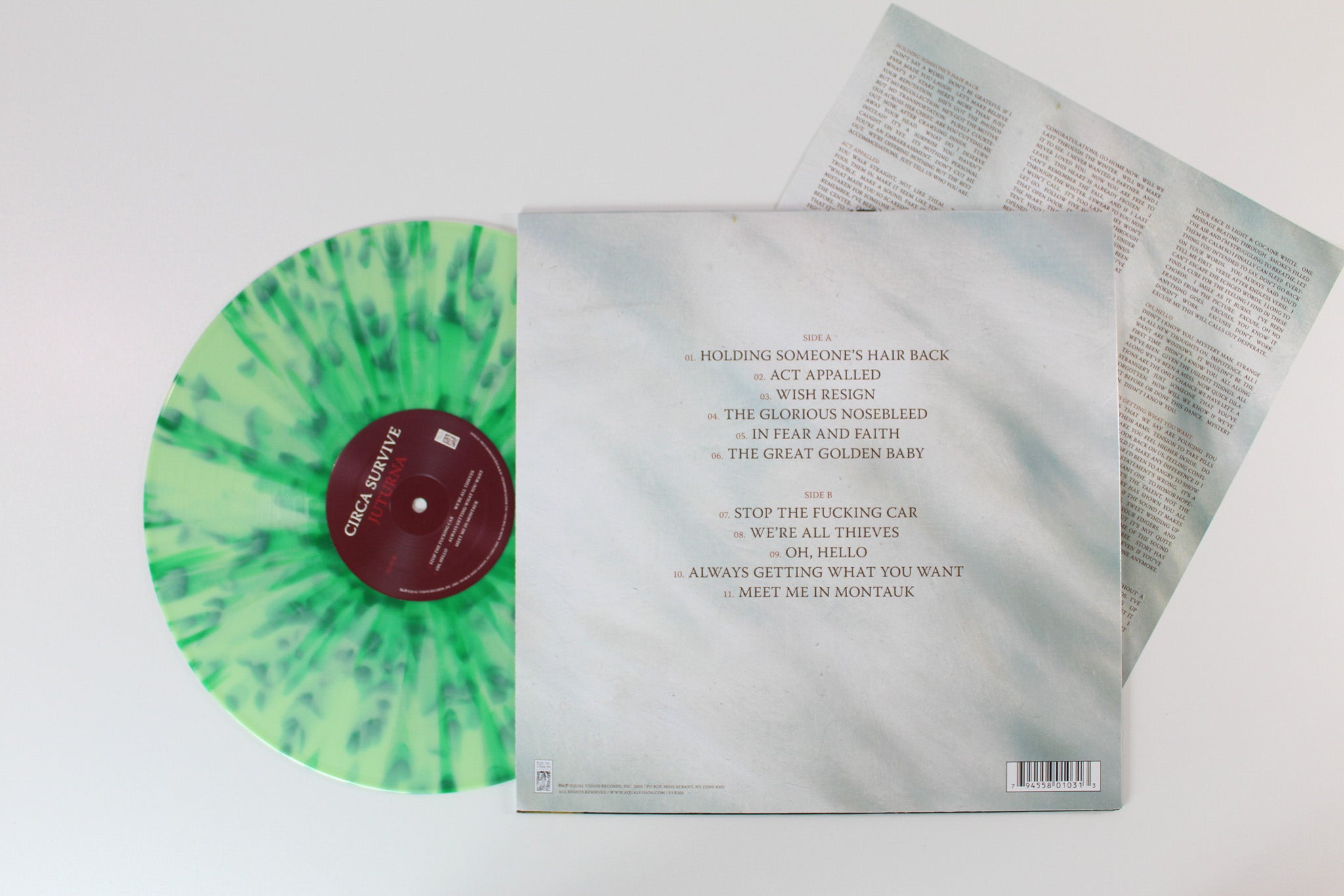Circa Survive - Juturna on Equal Vision Ltd Green Apple w/ Dark Green Splatter Reissue