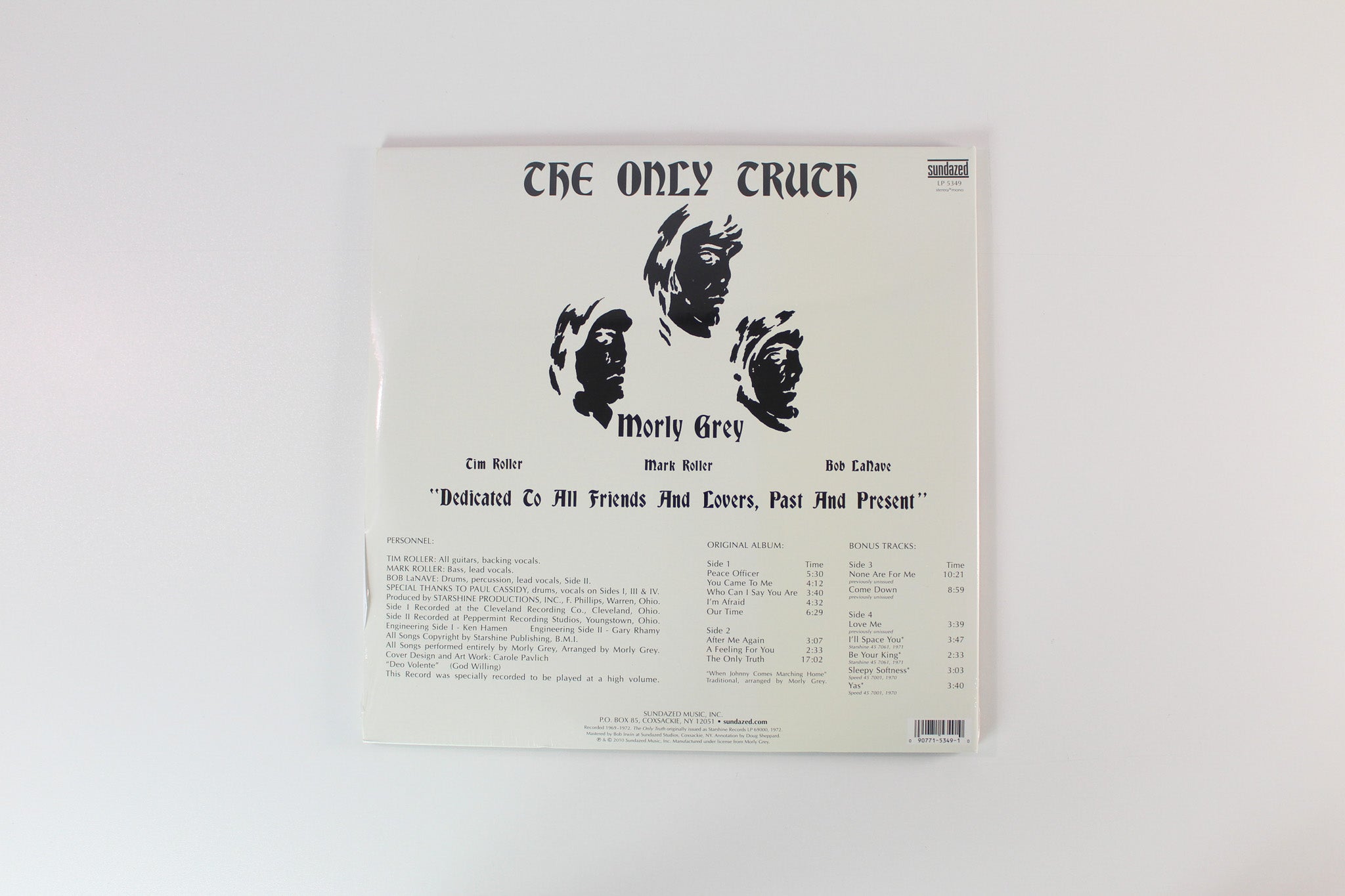 Morly Grey - The Only Truth on Sundazed Reissue Sealed