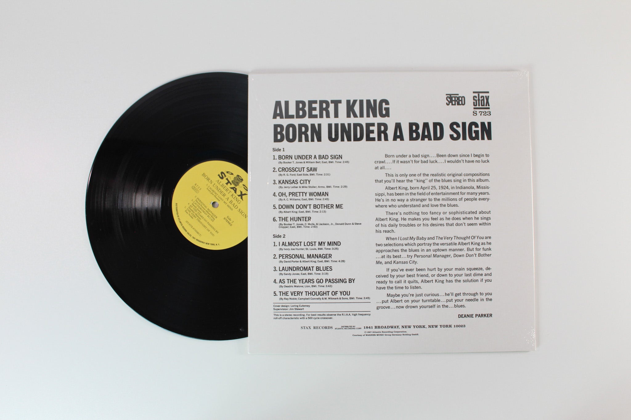 Albert King - Born Under A Bad Sign on Stax Speakers Corner 180 Gram Reissue