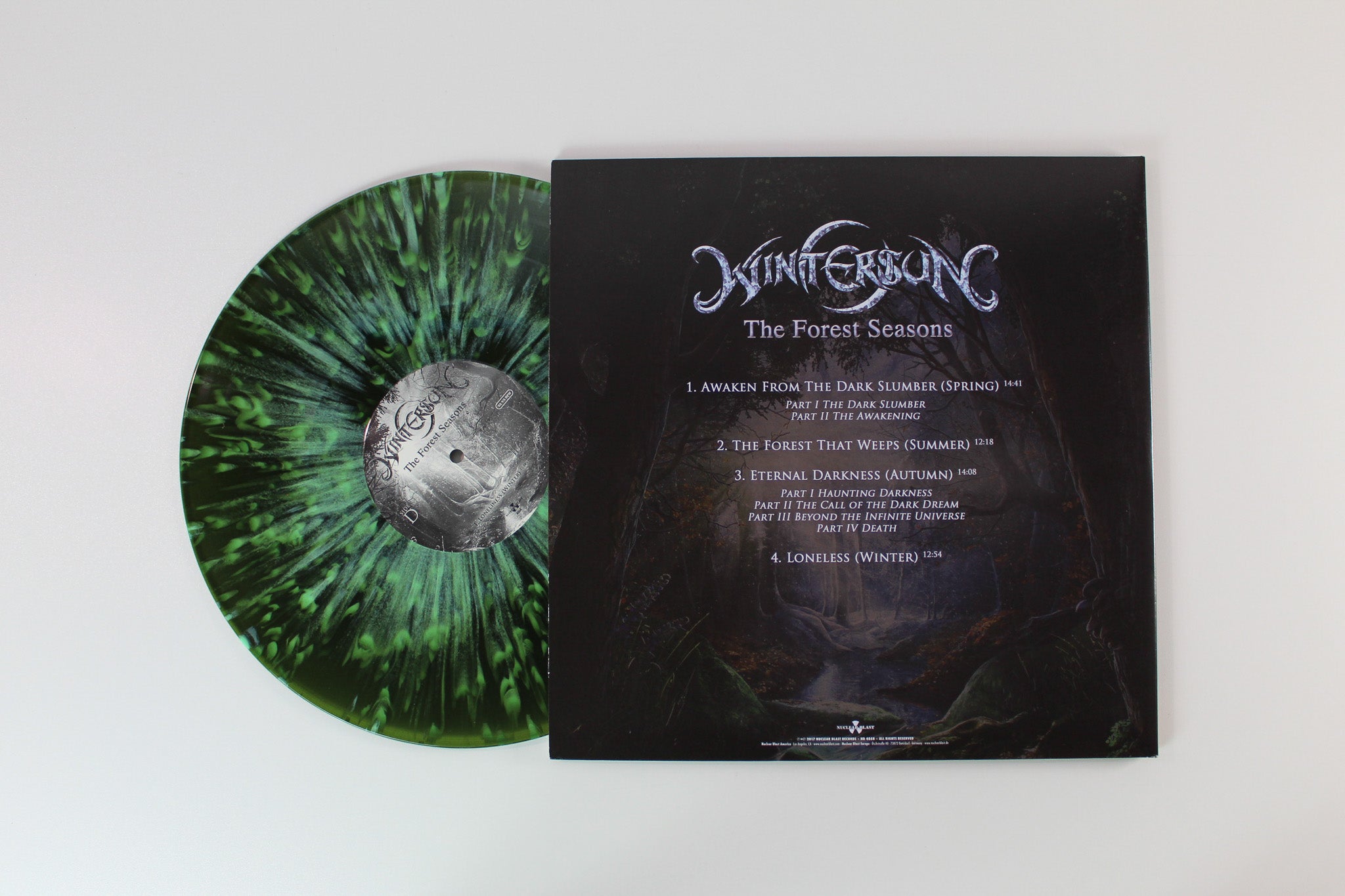 Wintersun - The Forest Seasons on Nuclear Blast Ltd Swamp Green with Mint Green Splatter