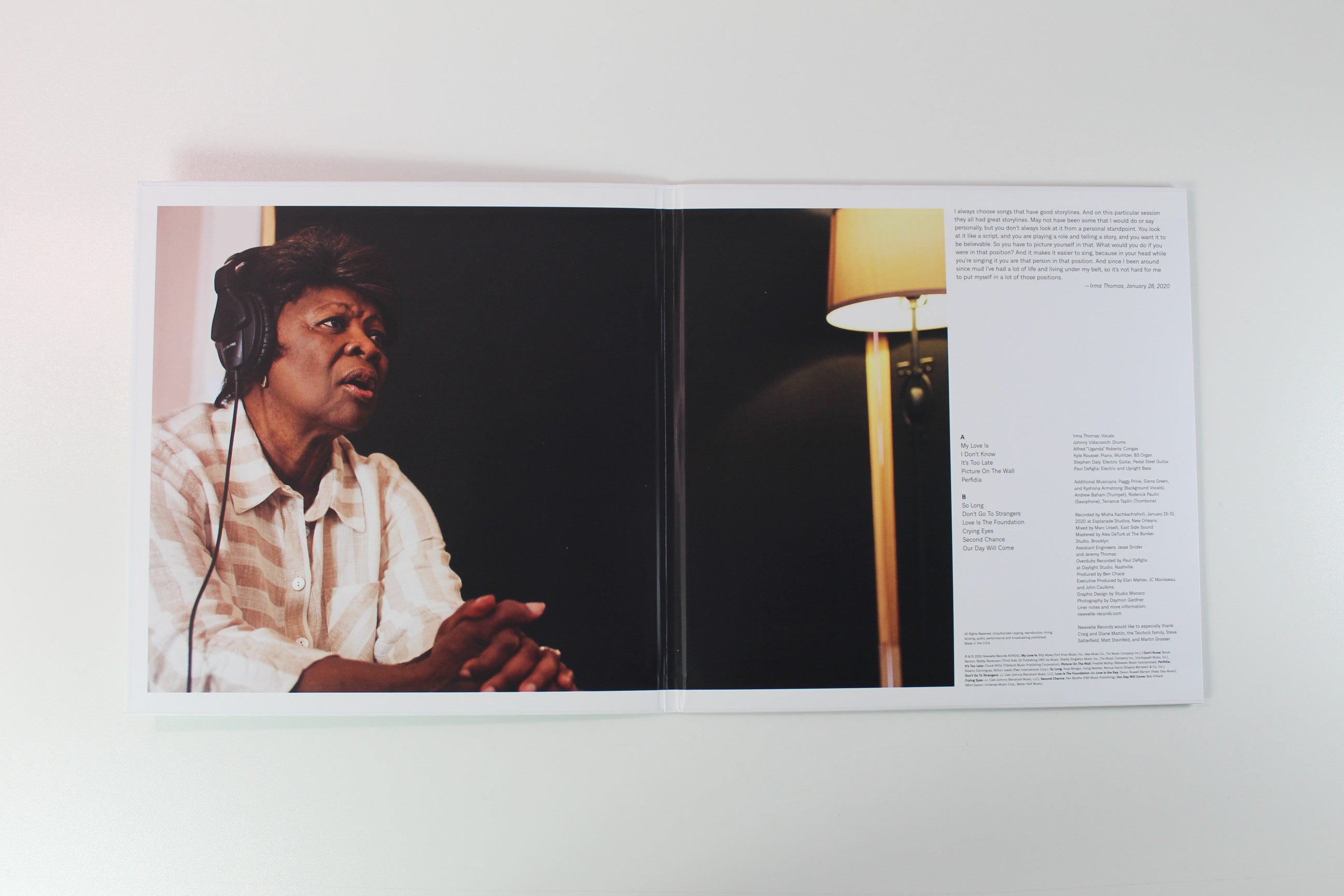 Irma Thomas - Love Is The Foundation on Newvelle Clear Vinyl