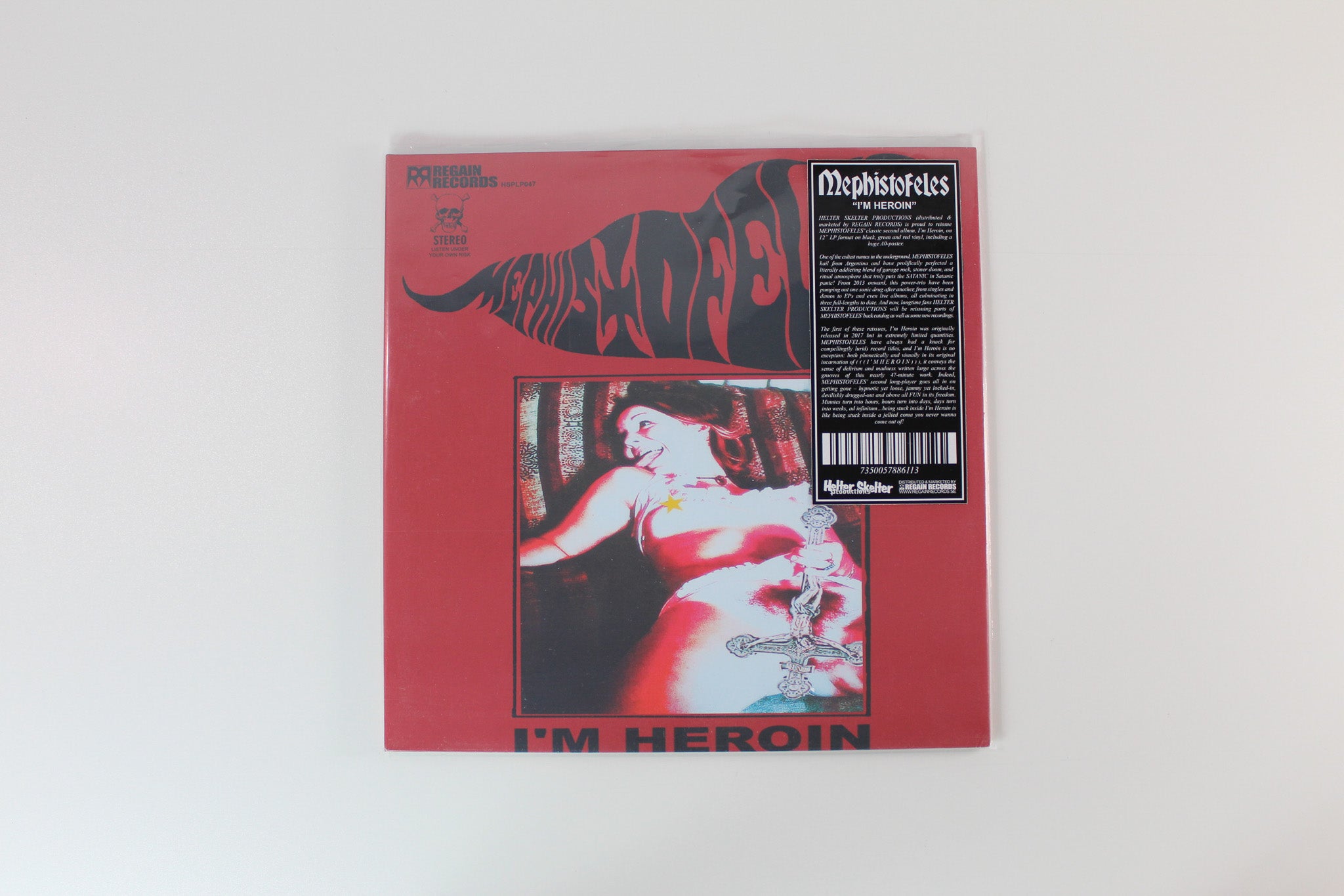 Mephistofeles - I'm Heroin on Helter Skelter Ltd Red Vinyl Reissue