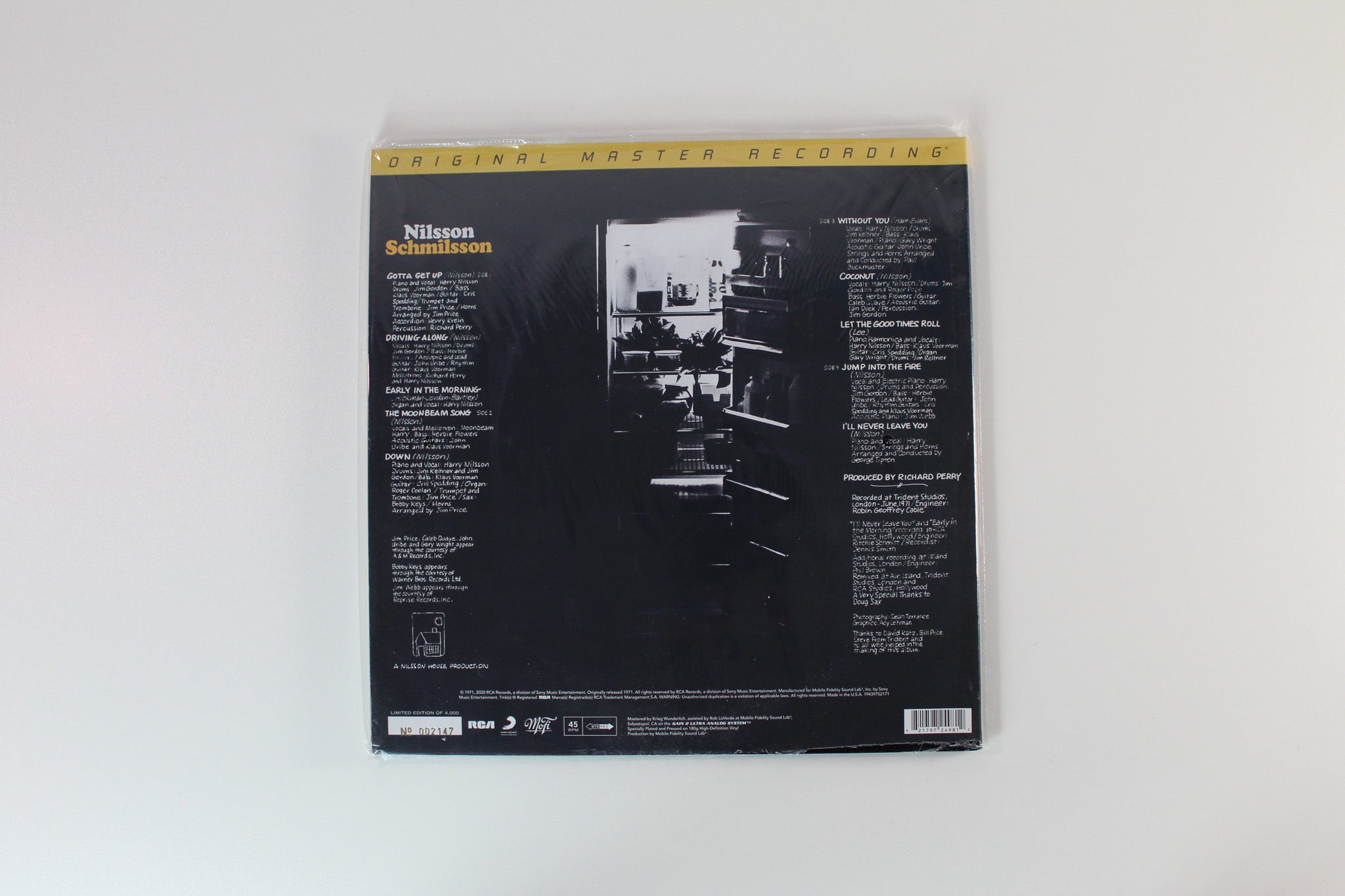 Harry Nilsson - Nilsson Schmilsson on Mobile Fidelity Sound Lab 45 RPM 180 Gram Reissue Sealed