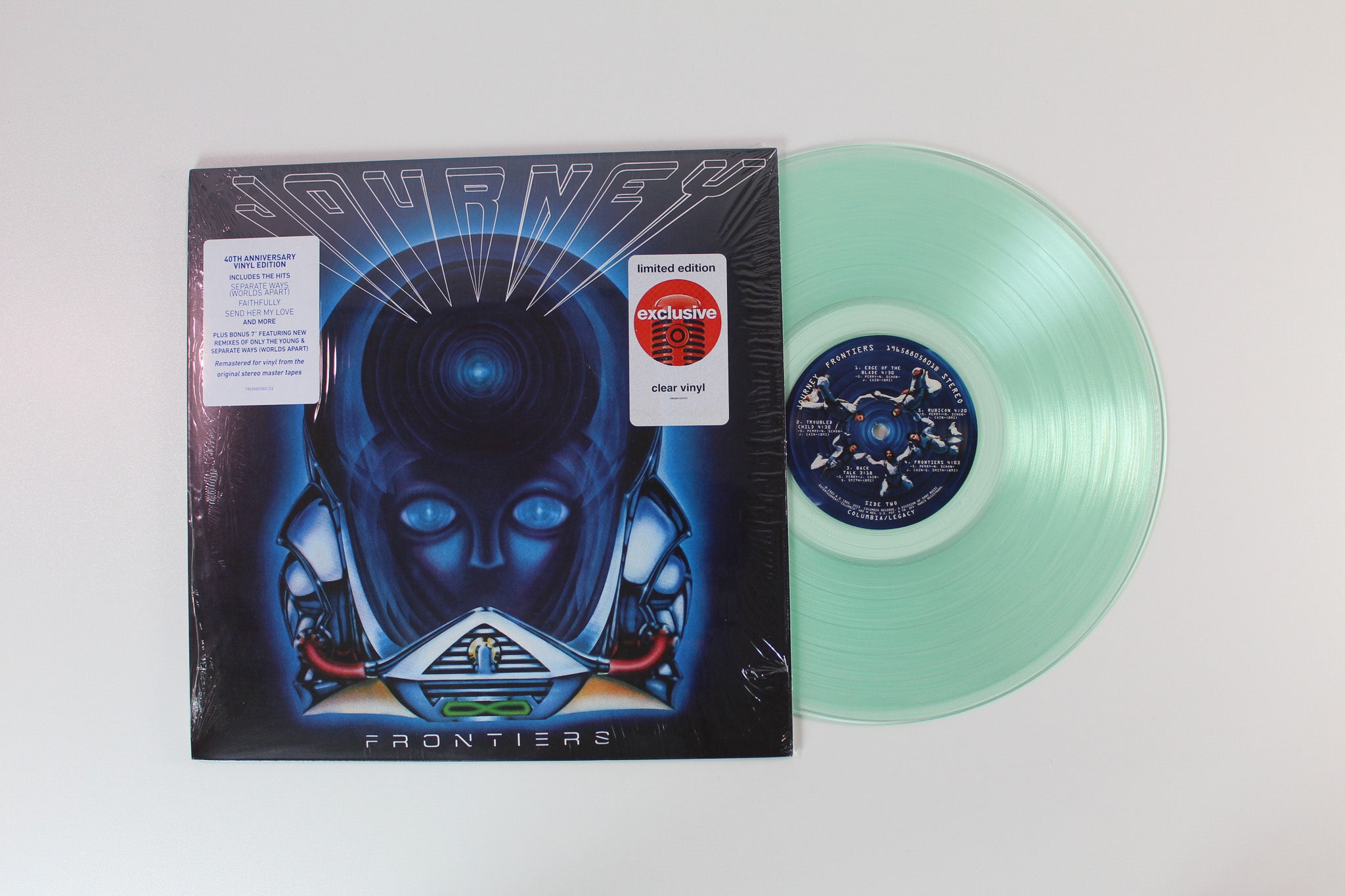 Journey - Frontiers on Columbia Ltd Clear Vinyl Reissue With Bonus 7"