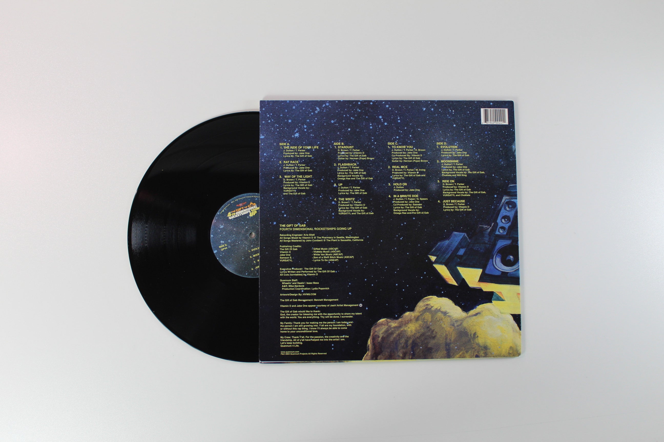 The Gift Of Gab - 4th Dimensional Rocketships Going Up on Quannum Projects