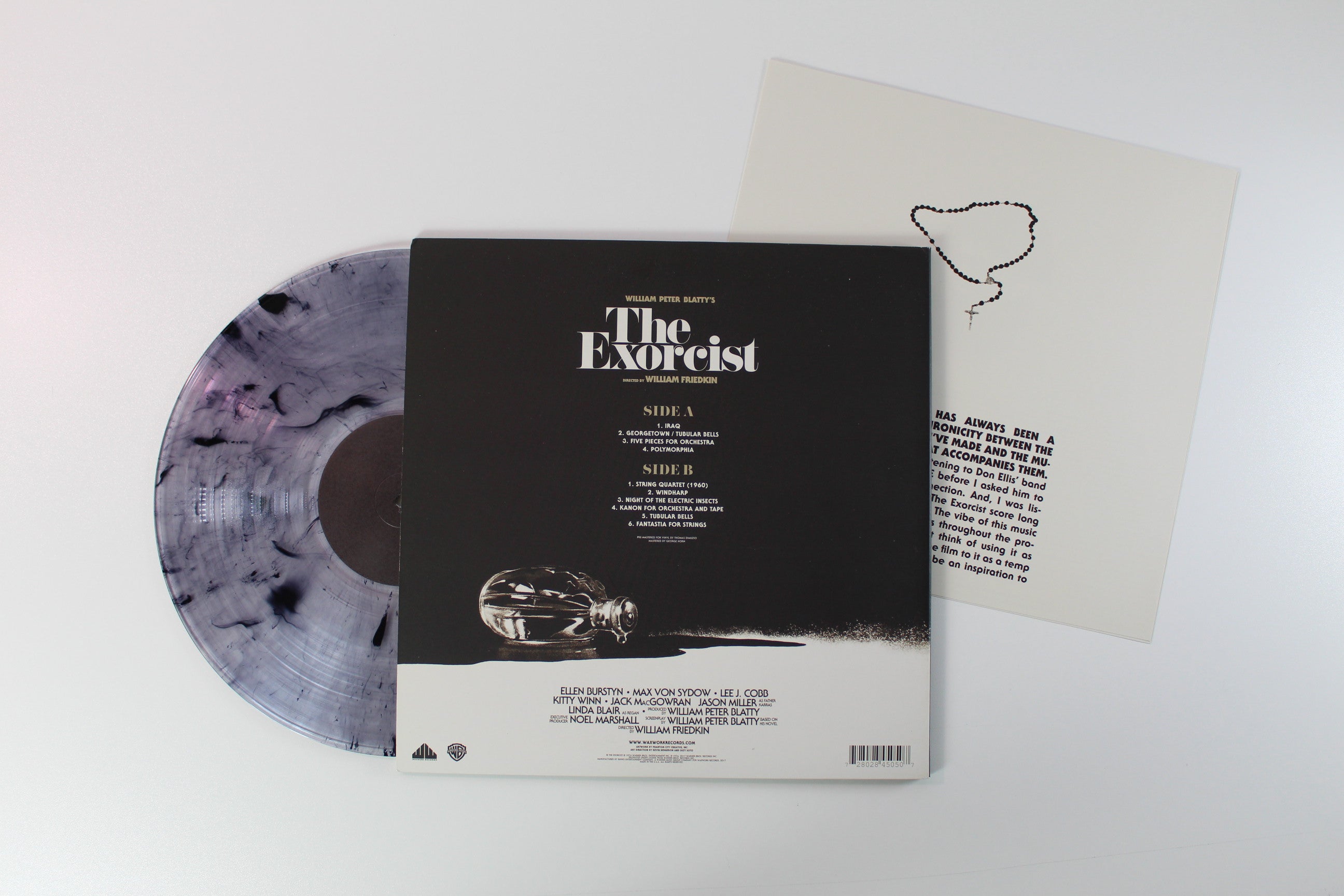 National Philharmonic Orchestra - Music Excerpts From "The Exorcist" on Waxwork Records Clear With Black Smoke Reissue