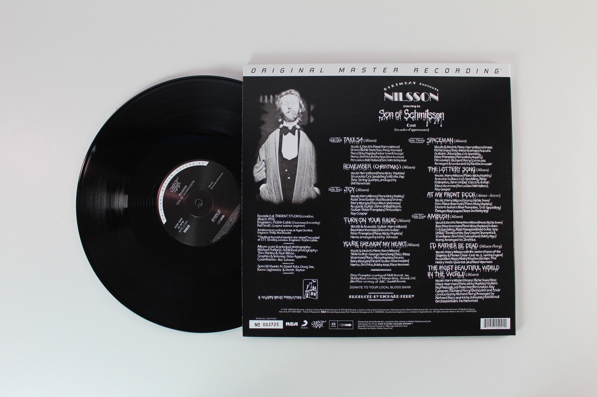Harry Nilsson - Son Of Schmilsson on Mobile Fidelity Sound Lab Ltd Numbered 45 RPM 180 Gram Reissue
