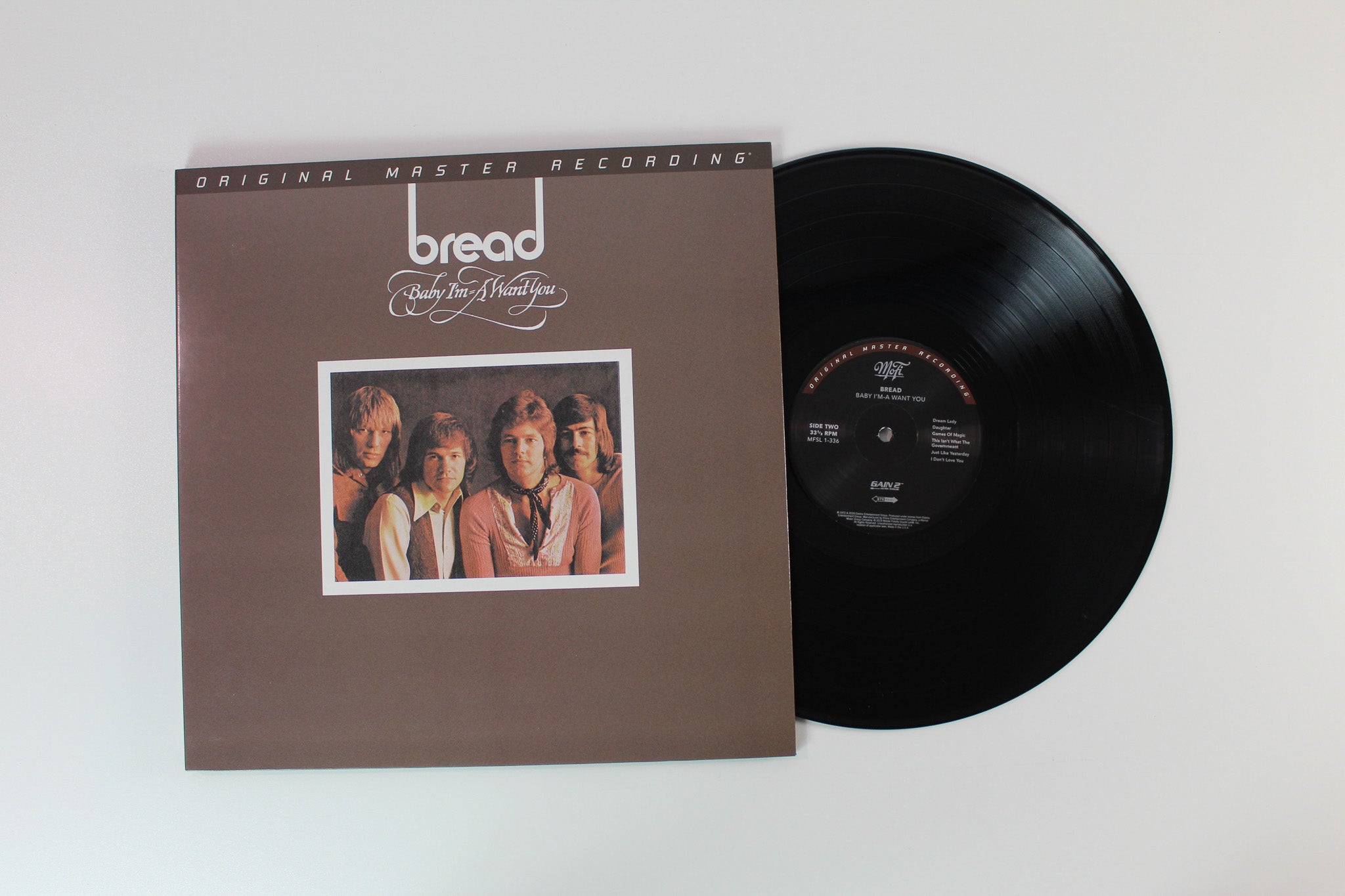 Bread - Baby I'm-A Want You on Mobile Fidelity Sound Lab Ltd Numbered 180 Gram Reissue