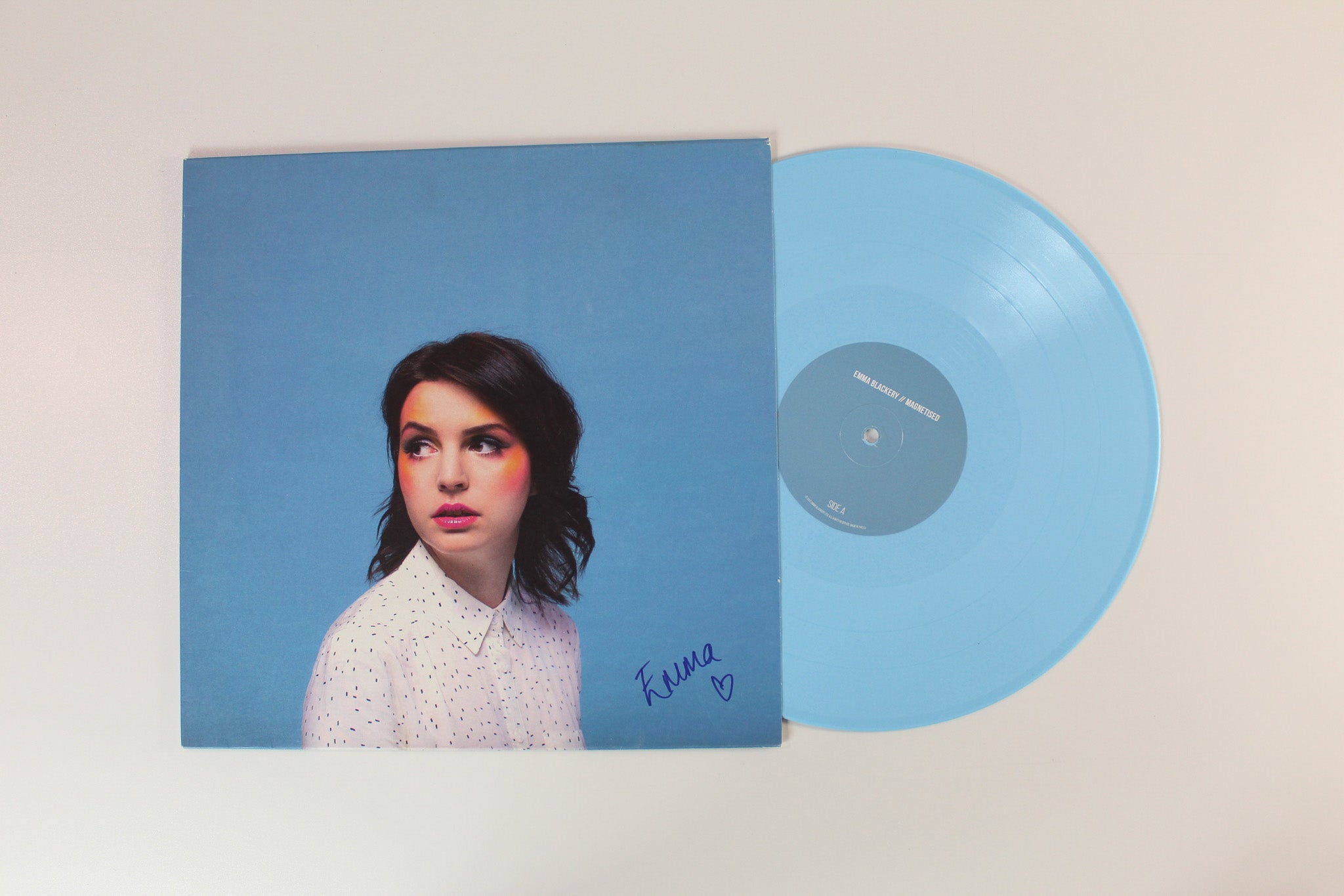 Emma Blackery - Magnetised on Emma Blackery Ltd 45 RPM Baby Blue Vinyl Signed