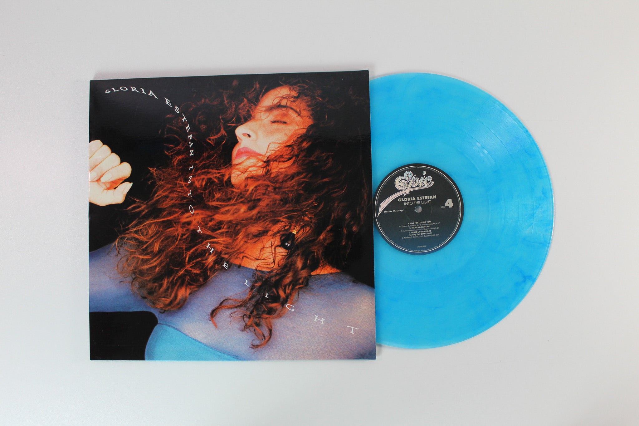 Gloria Estefan - Into The Light on Epic Music on Vinyl Ltd Numbered 180 Gram Blue Marble Reissue