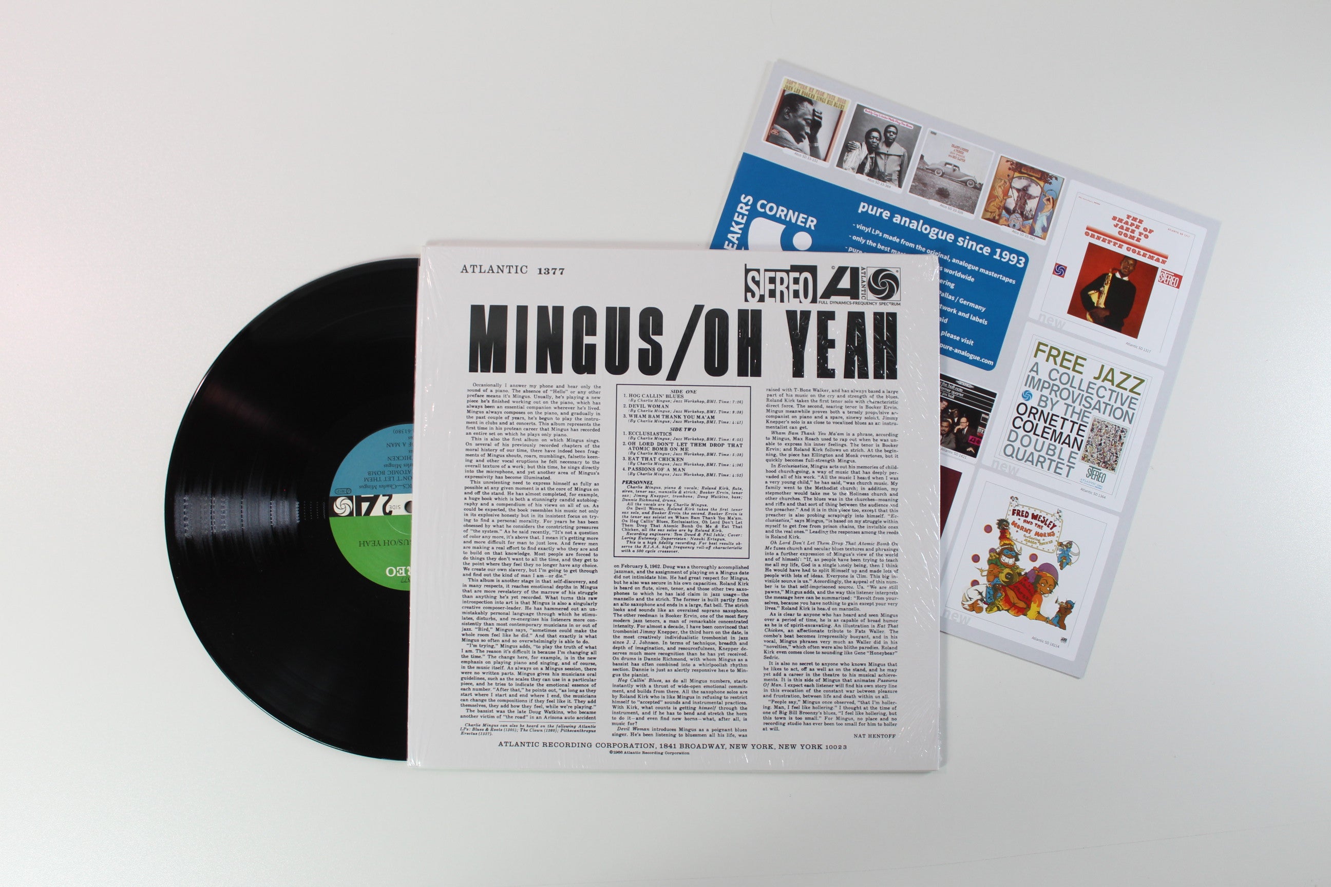 Charles Mingus - Oh Yeah on Atlantic Speakers Corner 180 Gram Reissue