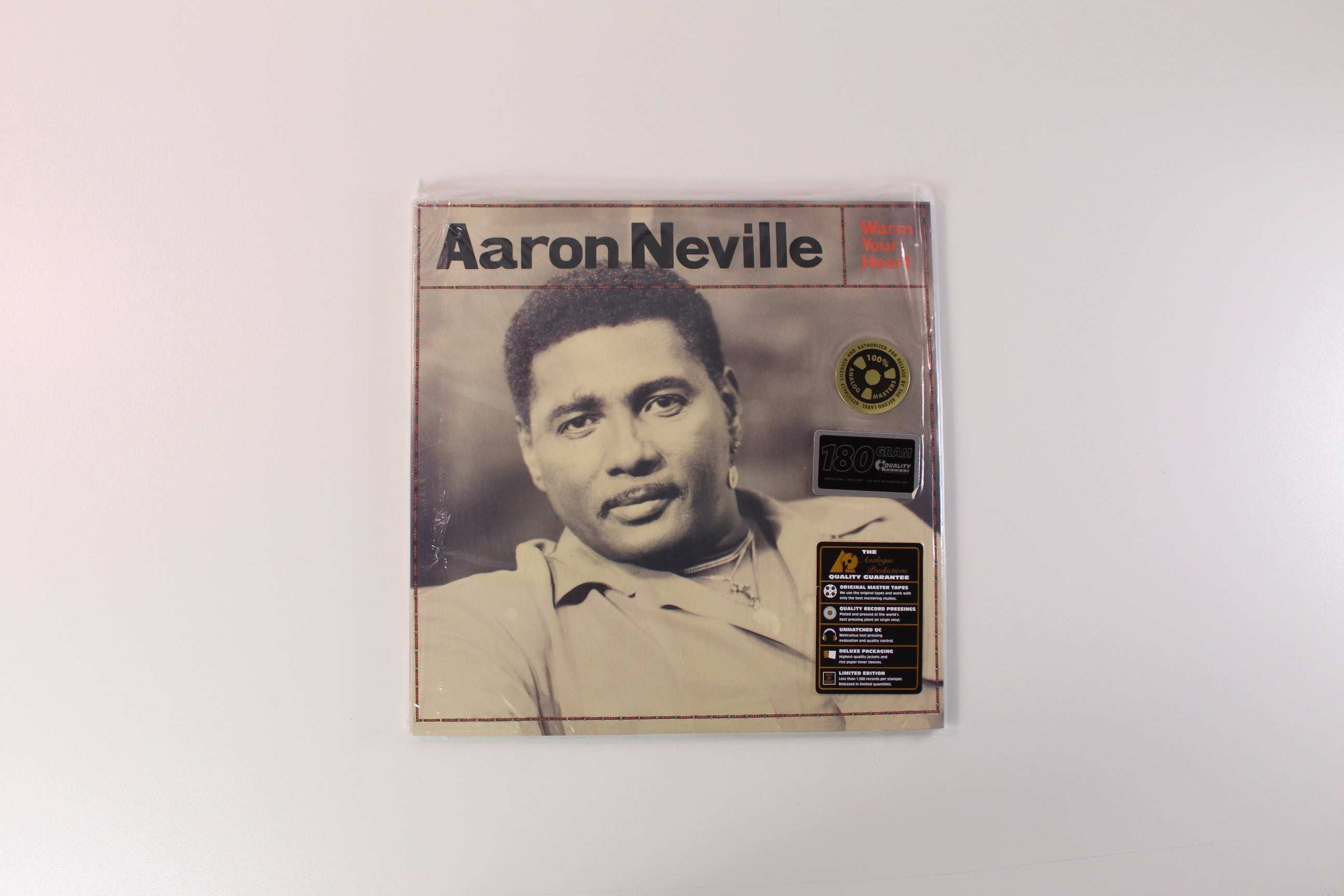 Aaron Neville - Warm Your Heart on Analogue Productions 2 X 12 45 RPM Ltd 180 Gram Reissue Sealed