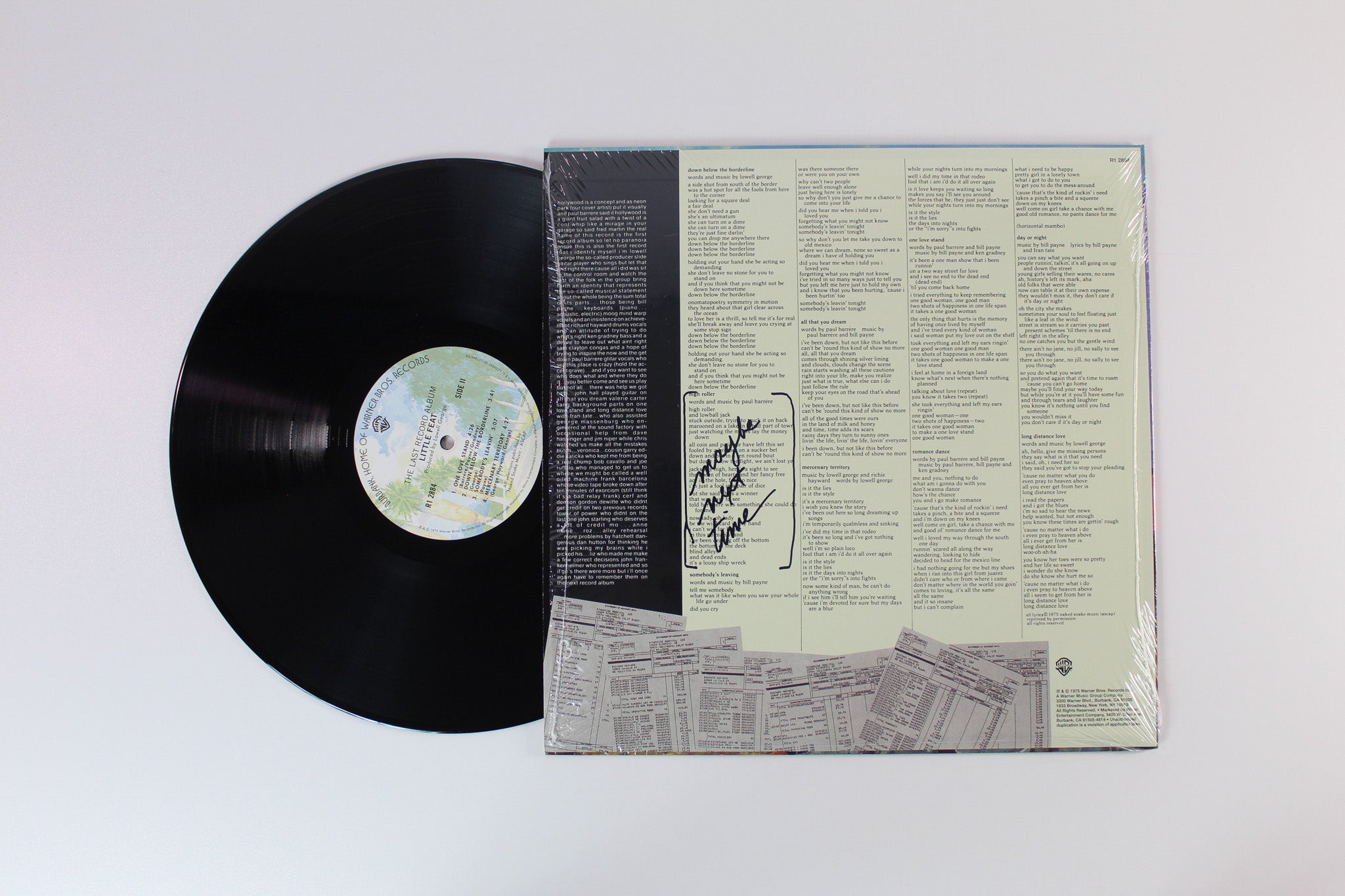 Little Feat - The Last Record Album on Warner Bros 180 Gram Reissue