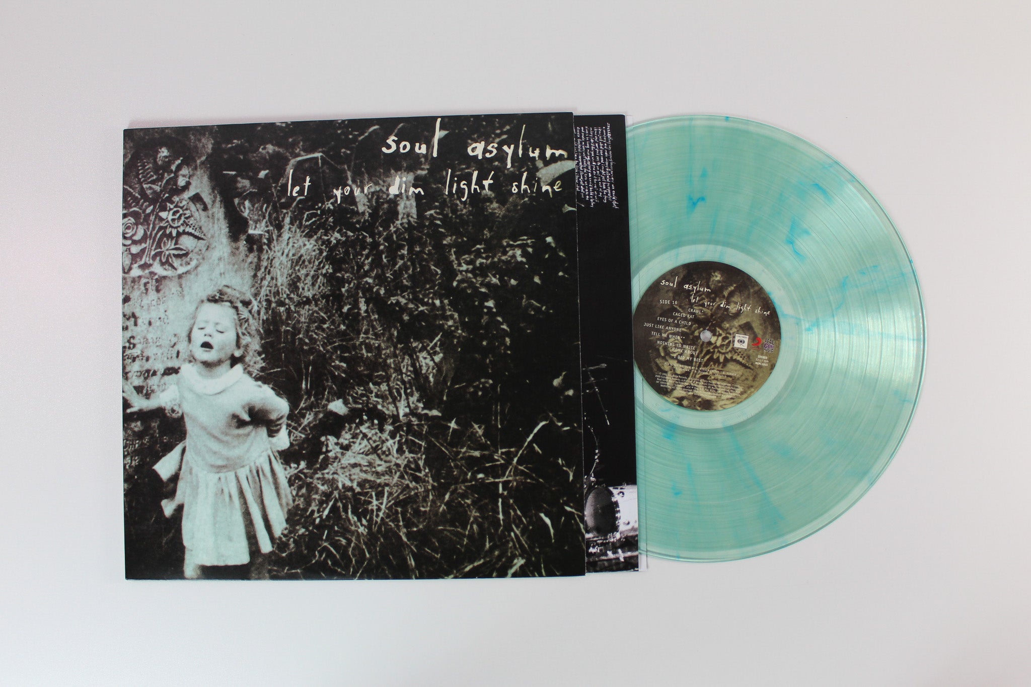 Soul Asylum - Let Your Dim Light Shine on Columbia Real Gone Music Ltd Coke Bottle Clear with Blue Swirl Reissue