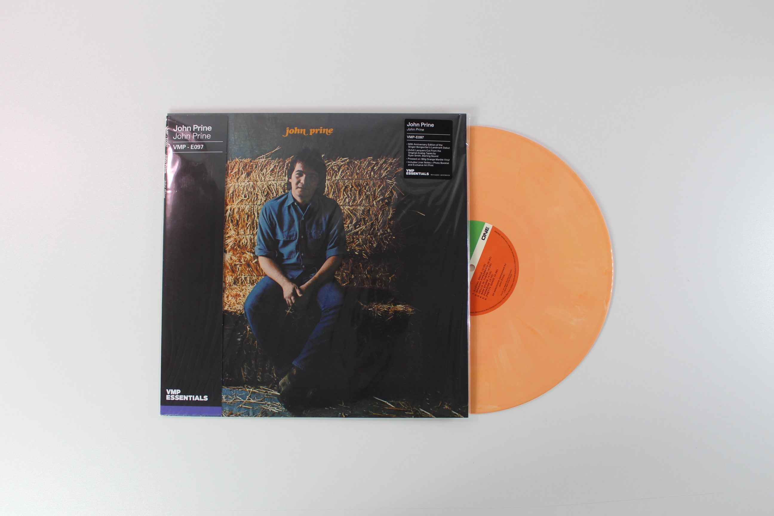John Prine - John Prine on Atlantic Vinyl Me Please Orange Marble Vinyl Reissue